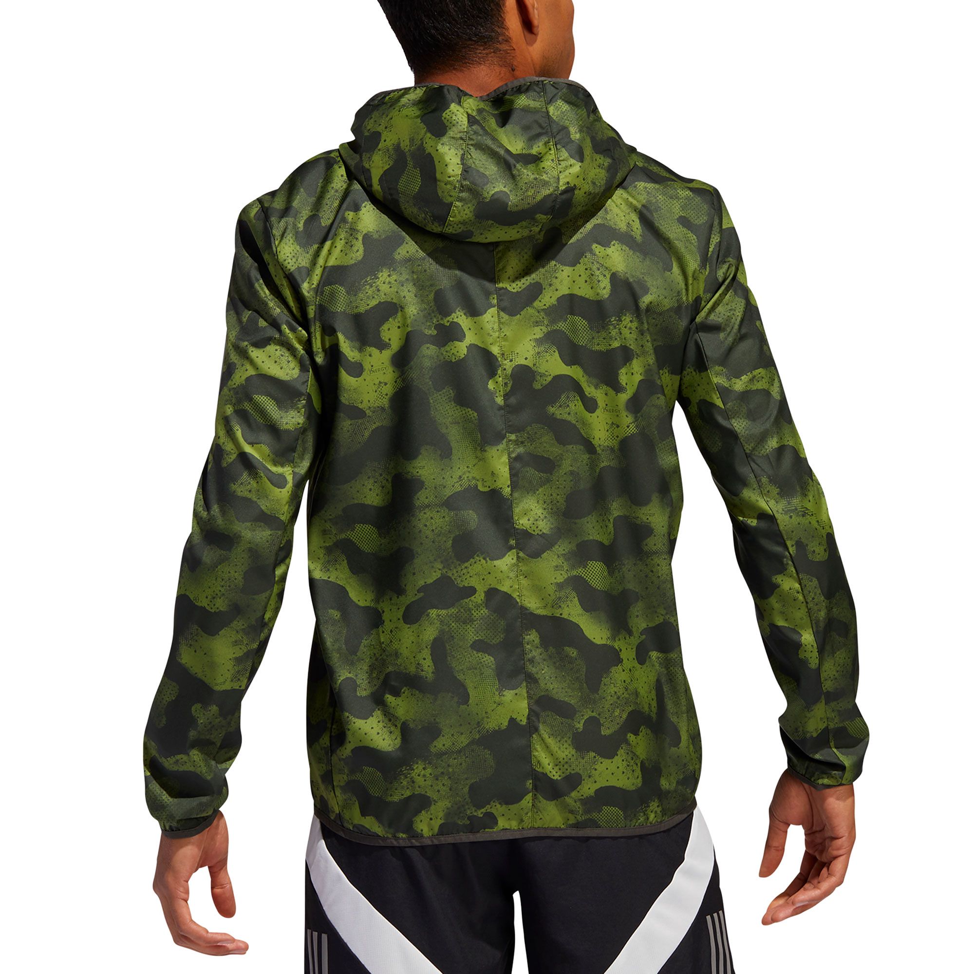 Chaqueta con Capucha de Running Own The Run Verde Camo - Fútbol Factory