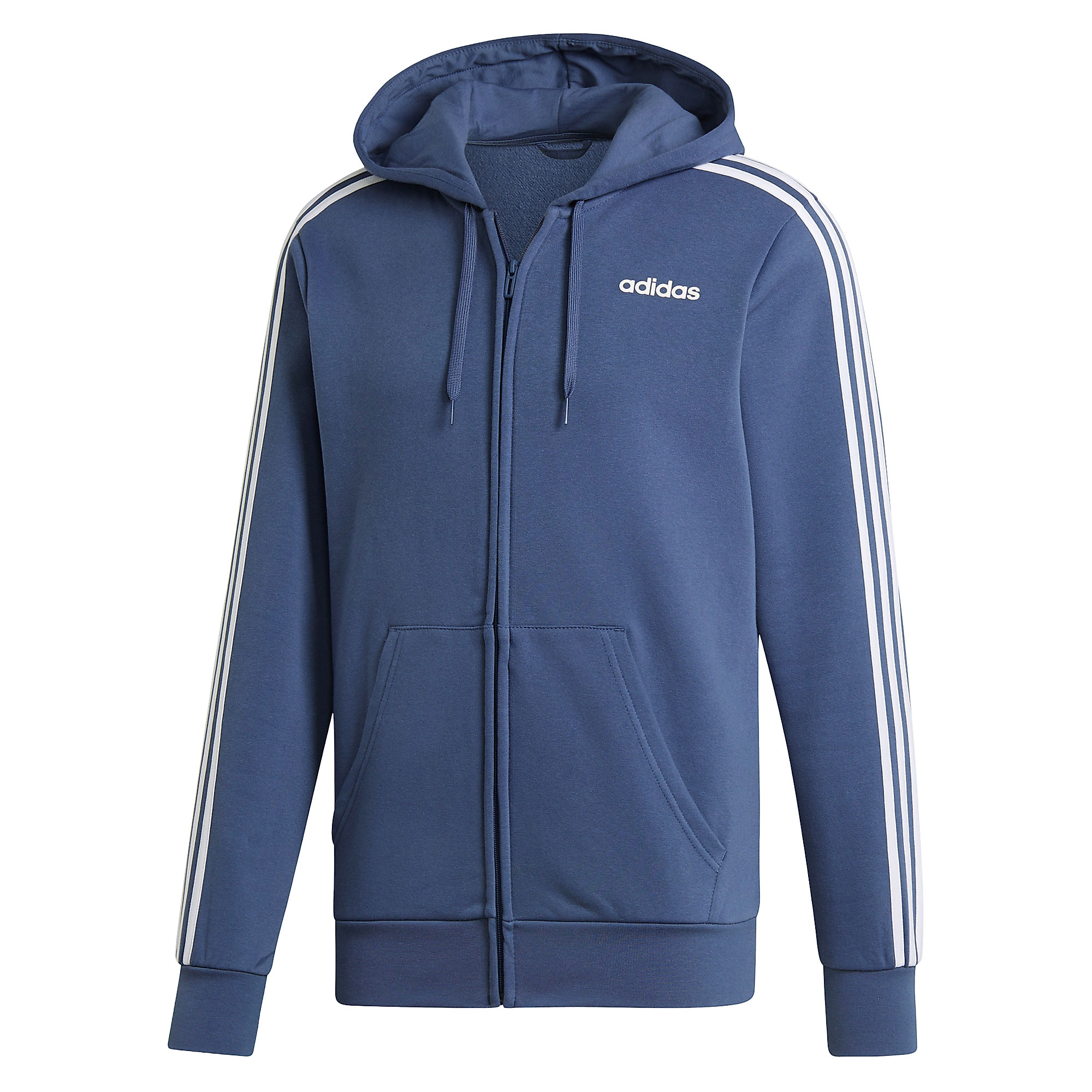 Chaqueta Essentials Tres Bandas Azul Blanco - Fútbol Factory