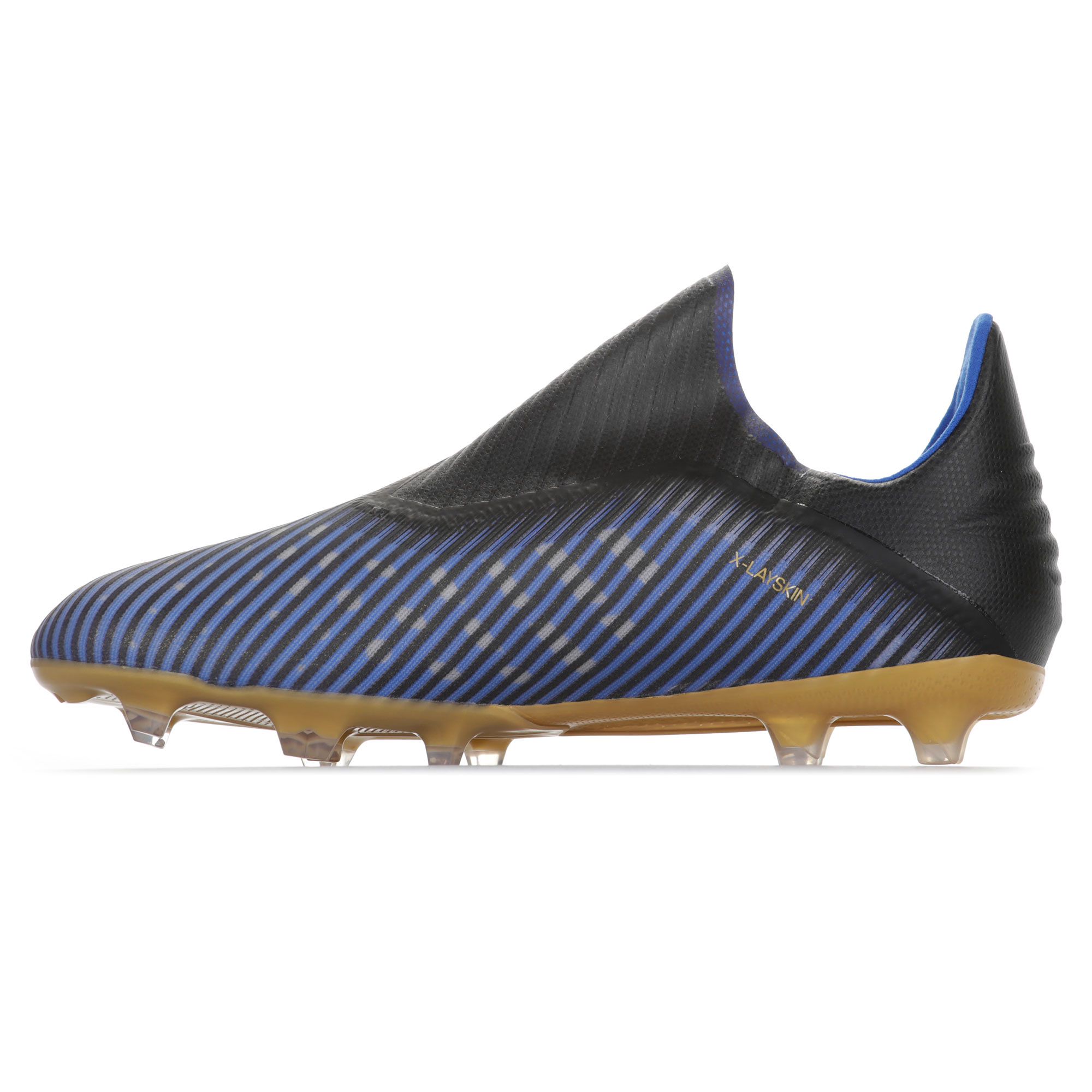 Botas de Fútbol X 19+ FG Junior Azul Dorado - Fútbol Factory