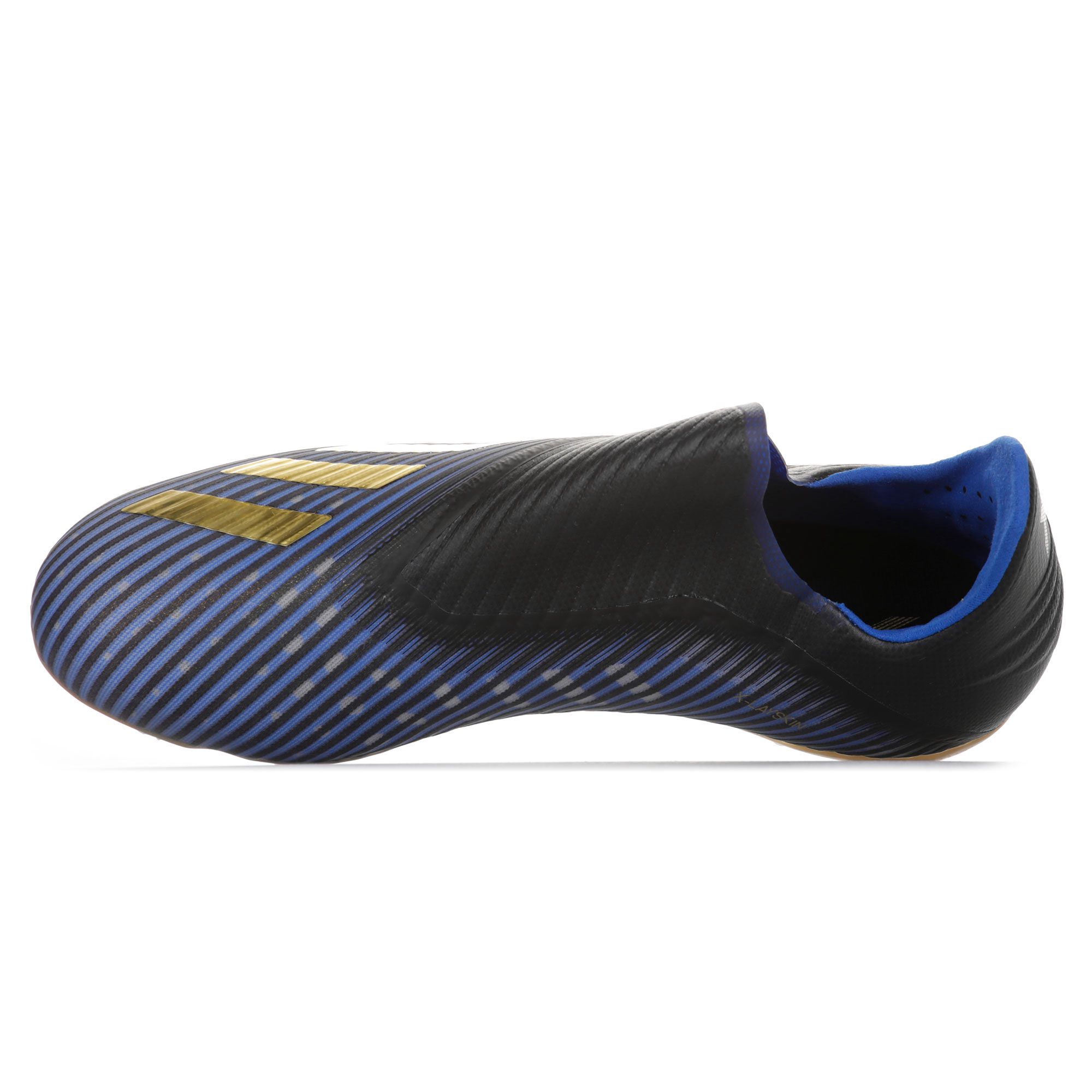 Botas de Fútbol X 19+ FG Junior Azul Dorado - Fútbol Factory