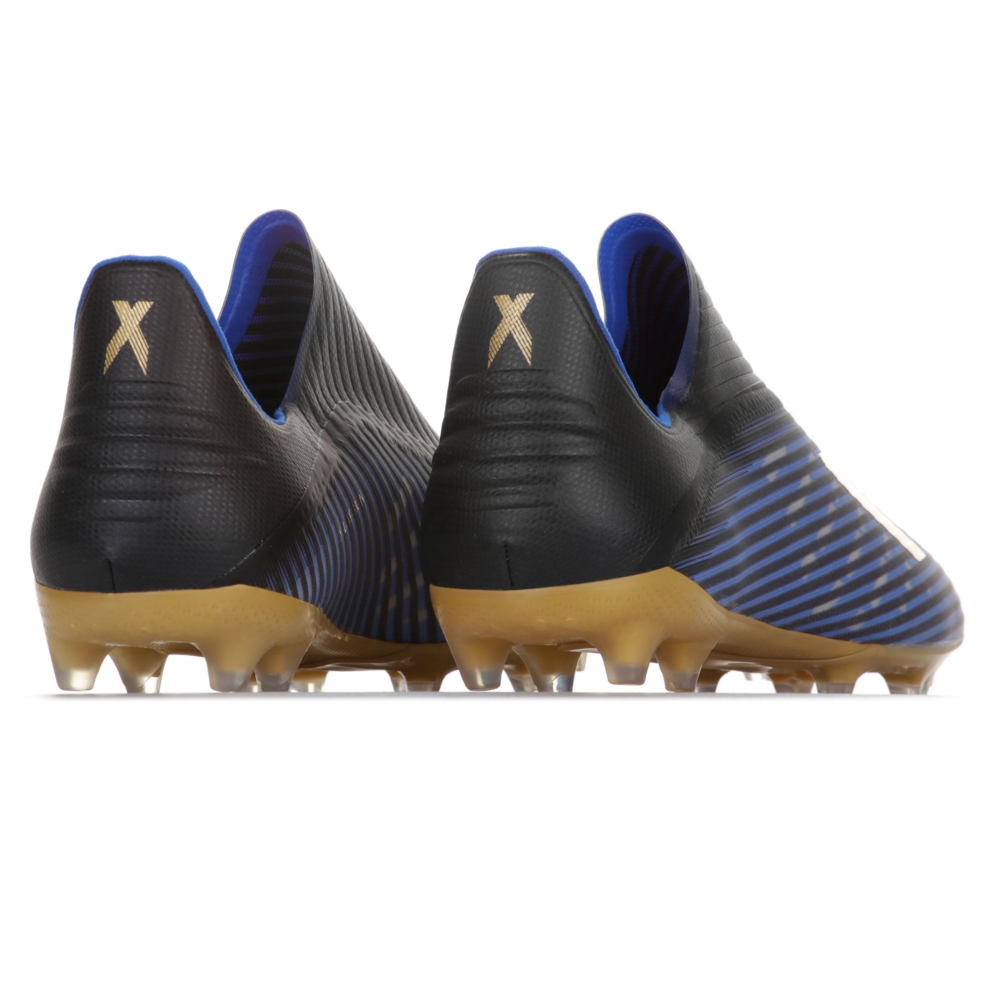 Botas de Fútbol X 19+ FG Junior Azul Dorado - Fútbol Factory
