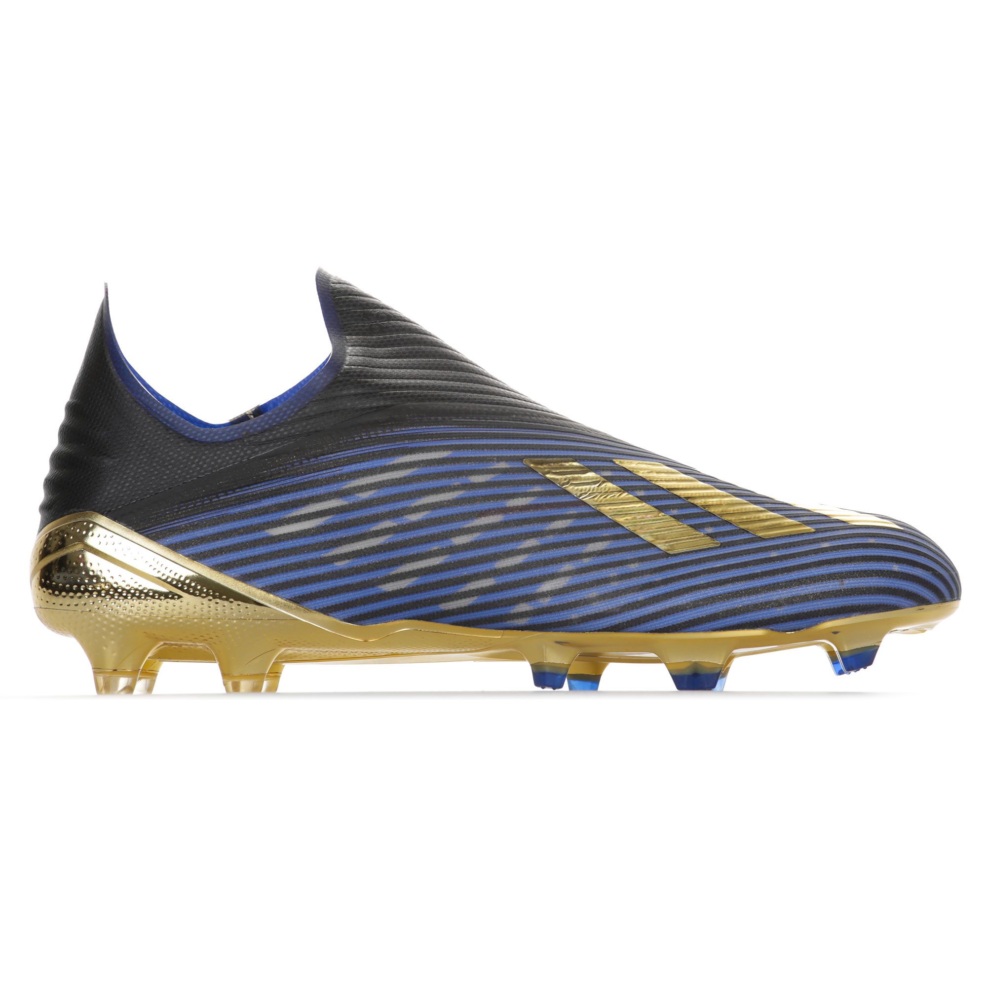 Botas de Futbol X 19 FG Azul Dorado