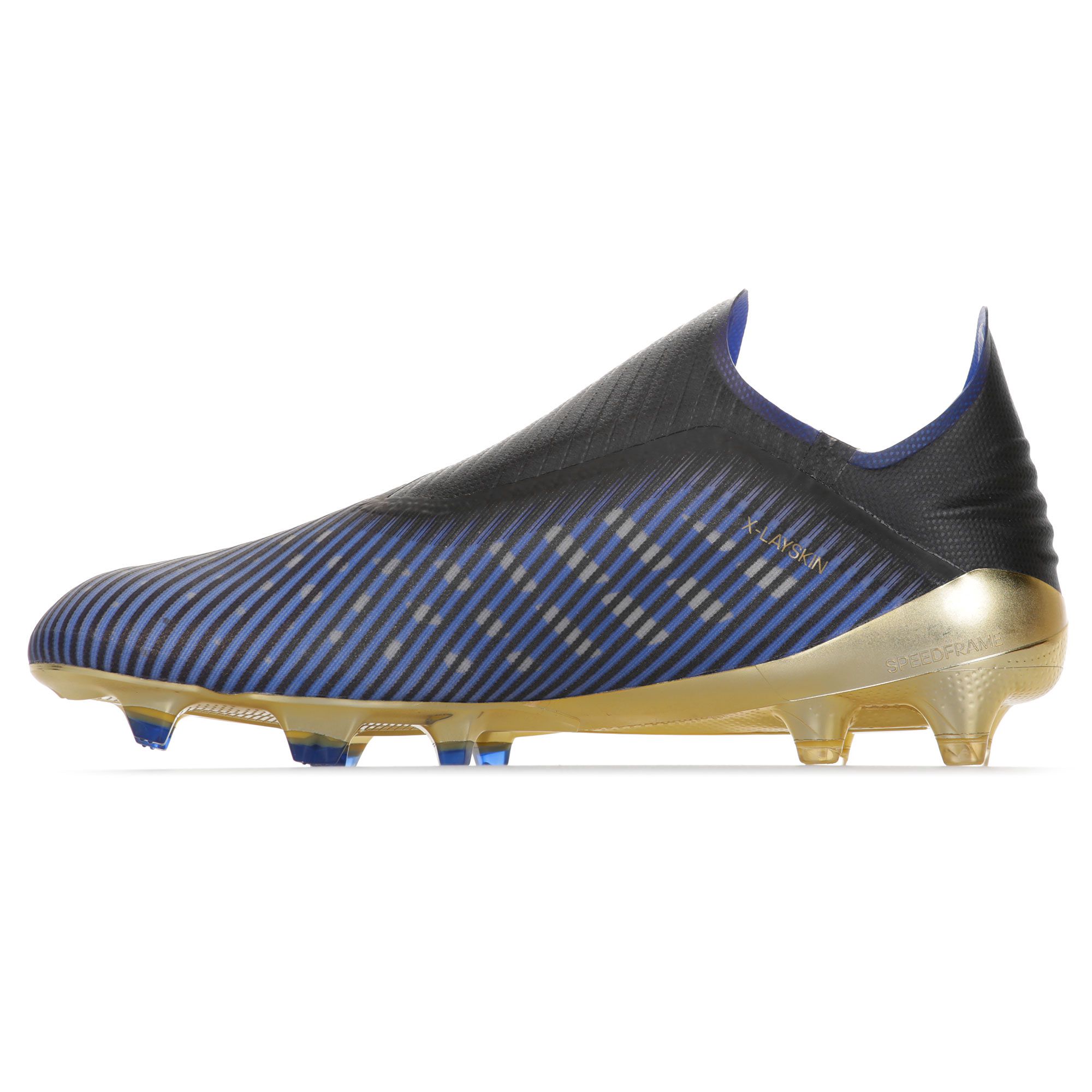 Botas de Fútbol X 19+ FG Azul Dorado - Fútbol Factory