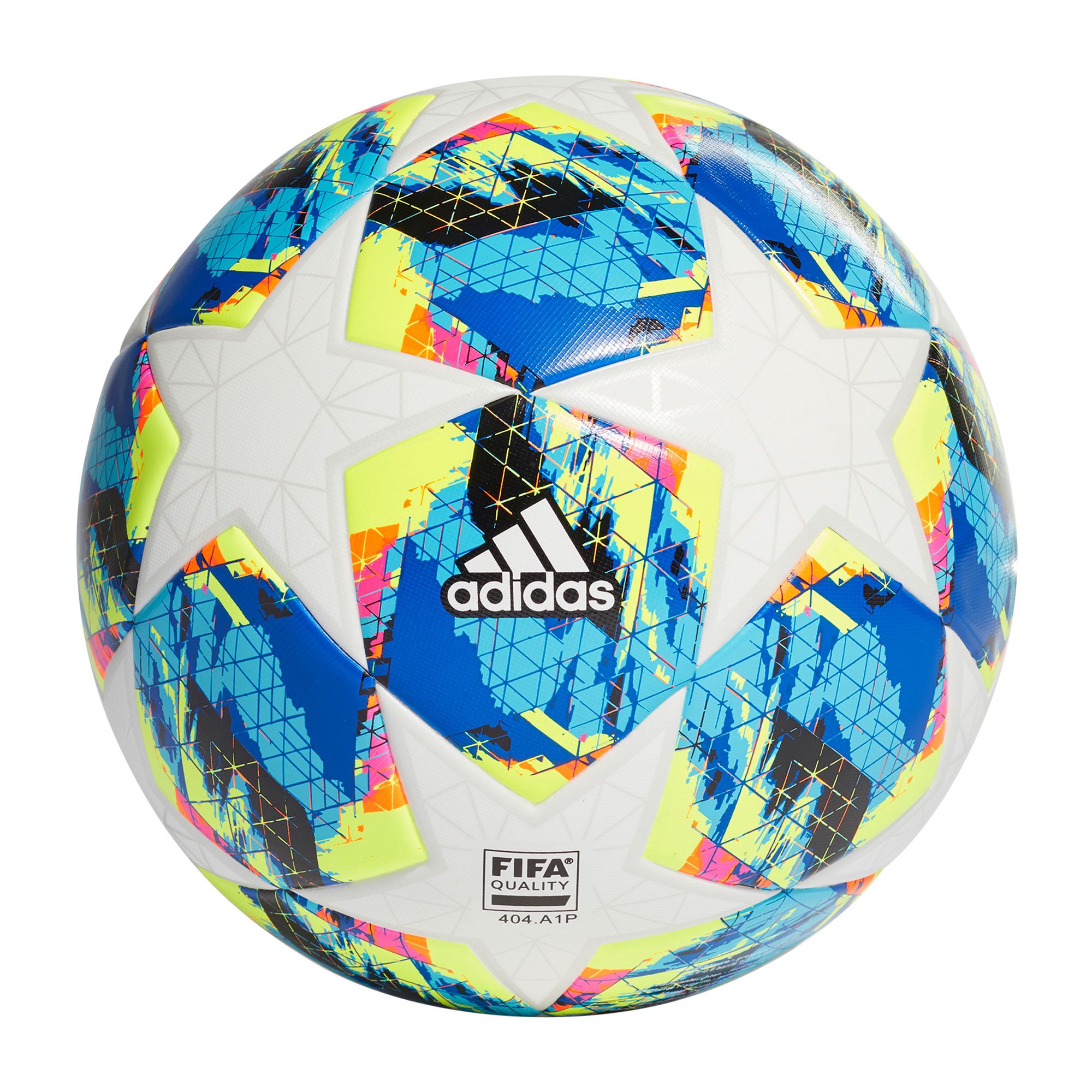 Balón de Fútbol 7 UCL Finale 19 Top Training Blanco Multicolor Balón de Fútbol 7 UCL Finale 19 Top Training Blanco Multicolor - Fútbol Factory