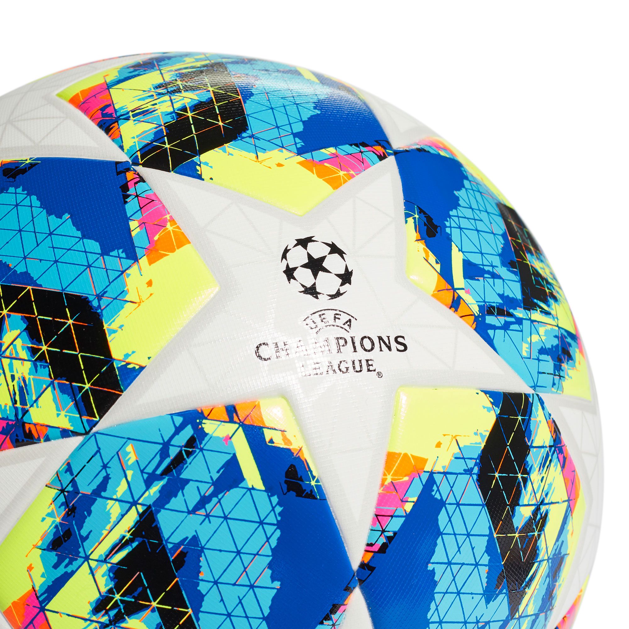 Balón de Fútbol 7 UCL Finale 19 Top Training Blanco Multicolor Balón de Fútbol 7 UCL Finale 19 Top Training Blanco Multicolor - Fútbol Factory