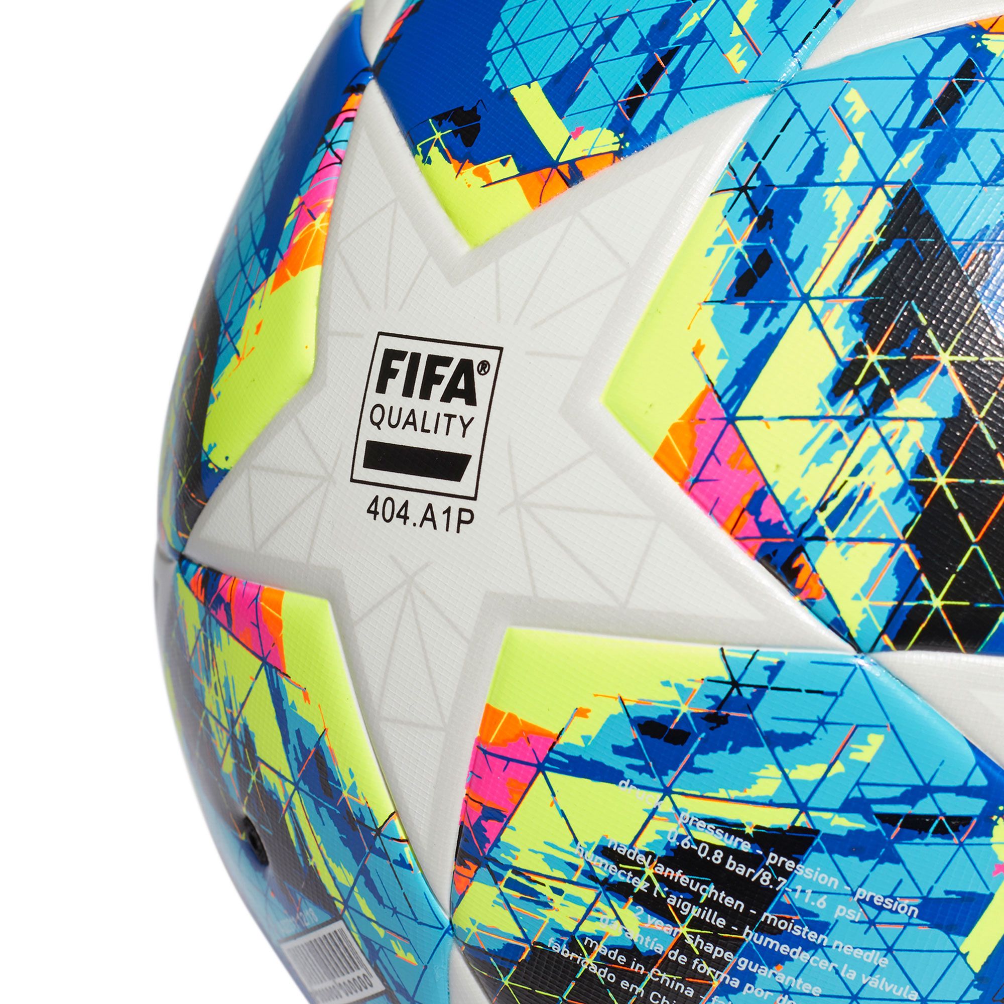 Balón de Fútbol 7 UCL Finale 19 Top Training Blanco Multicolor Balón de Fútbol 7 UCL Finale 19 Top Training Blanco Multicolor - Fútbol Factory