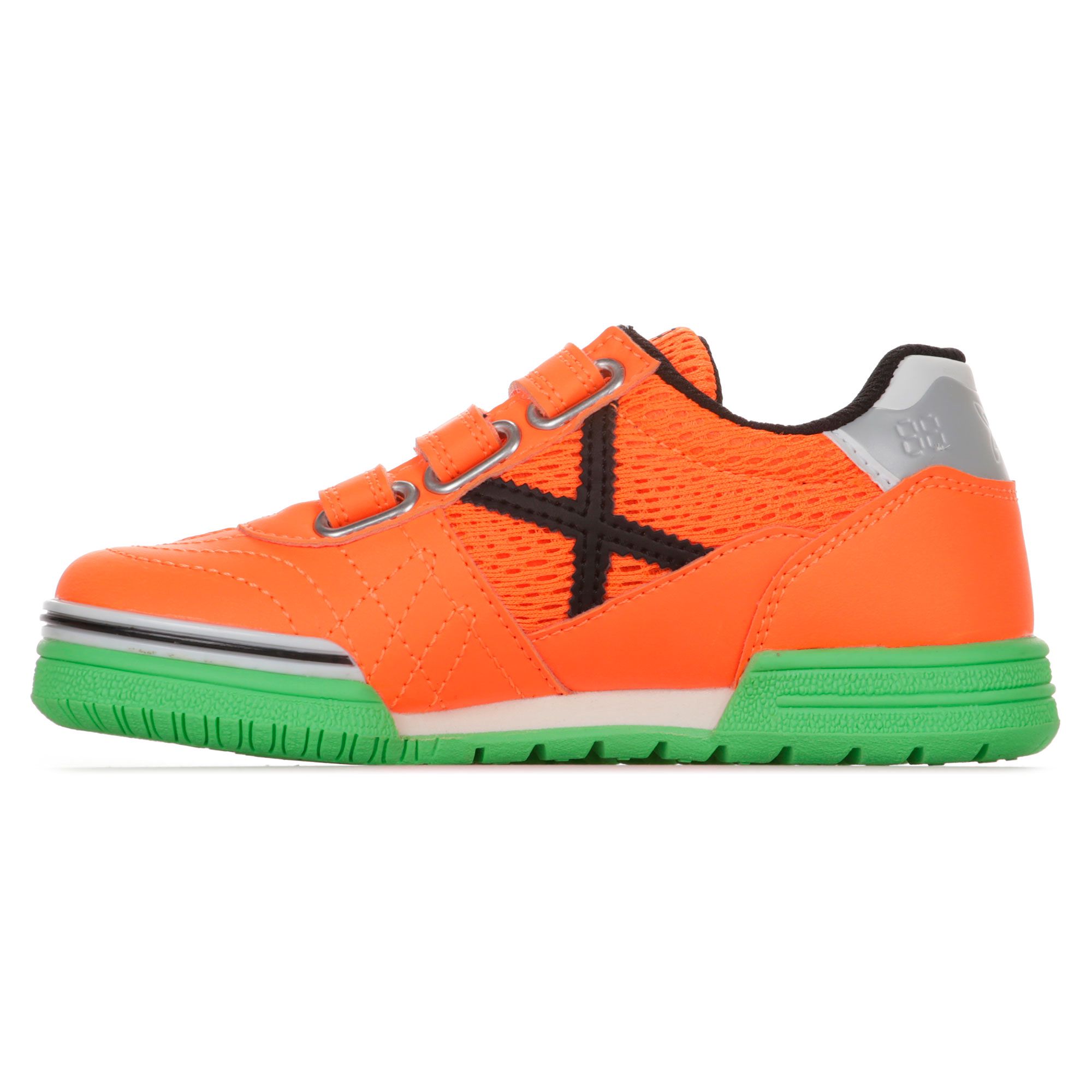 Zapatillas de Fútbol Sala G-3 IN Velcro Junior Naranja Verde - Fútbol Factory