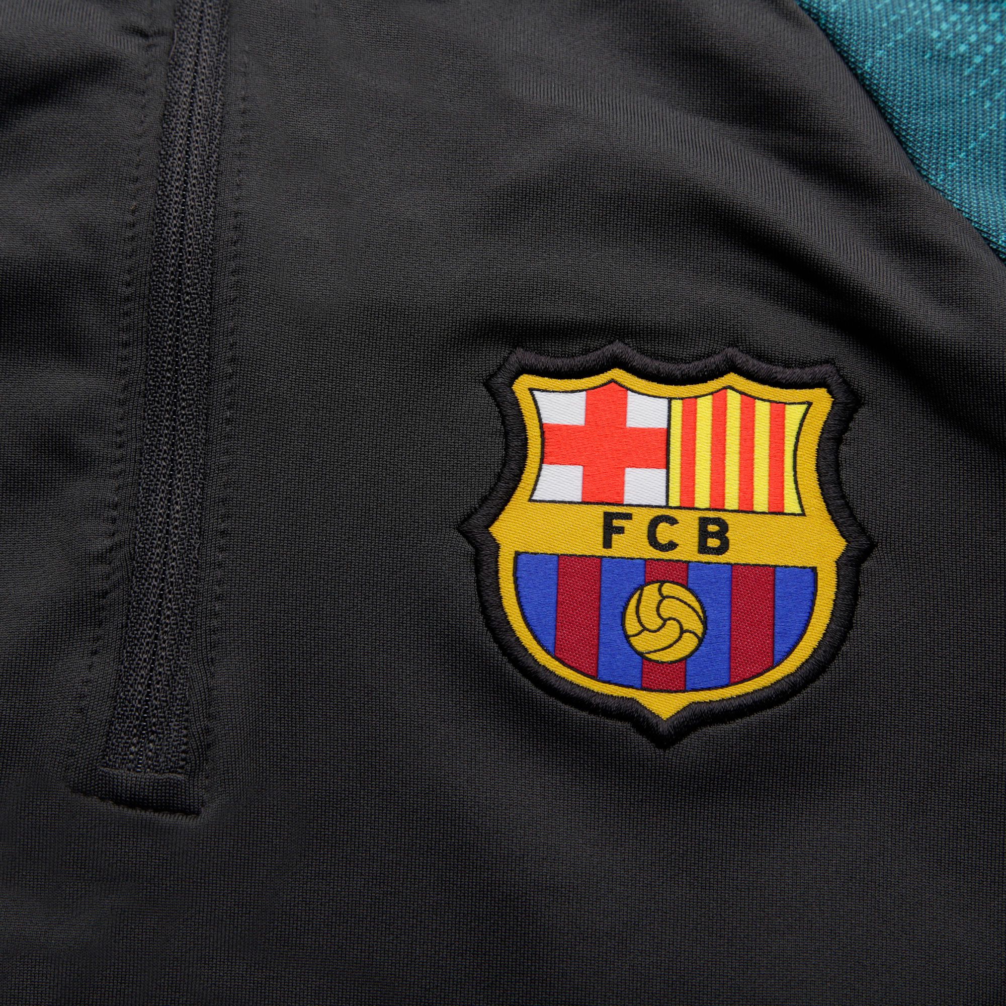 Sudadera de Training FC Barcelona 2019/2020 Dri-FIT Strike Junior Gris Verde - Fútbol Factory