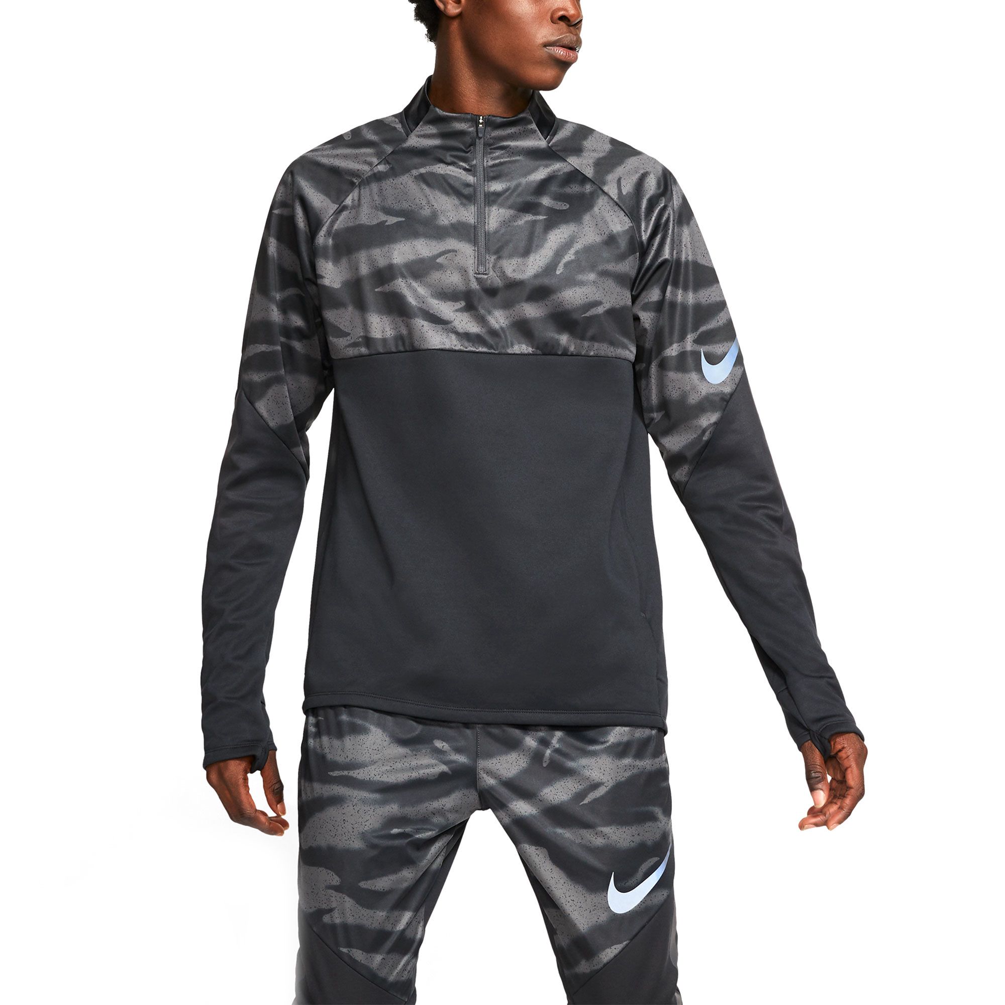Sudadera de Training Therma Shield Negro Camo - Fútbol Factory