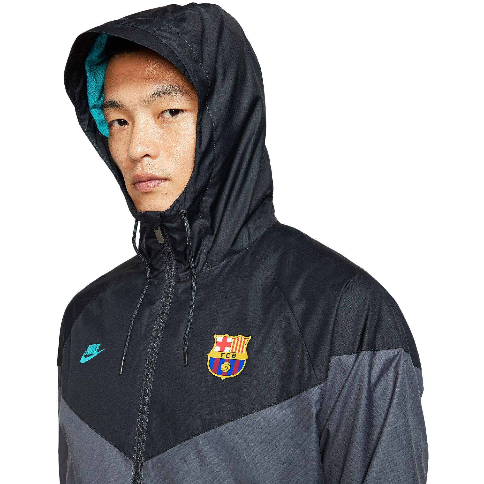 Chaqueta de Paseo FC Barcelona 2019/2020 Windrunner Gris - Fútbol Factory