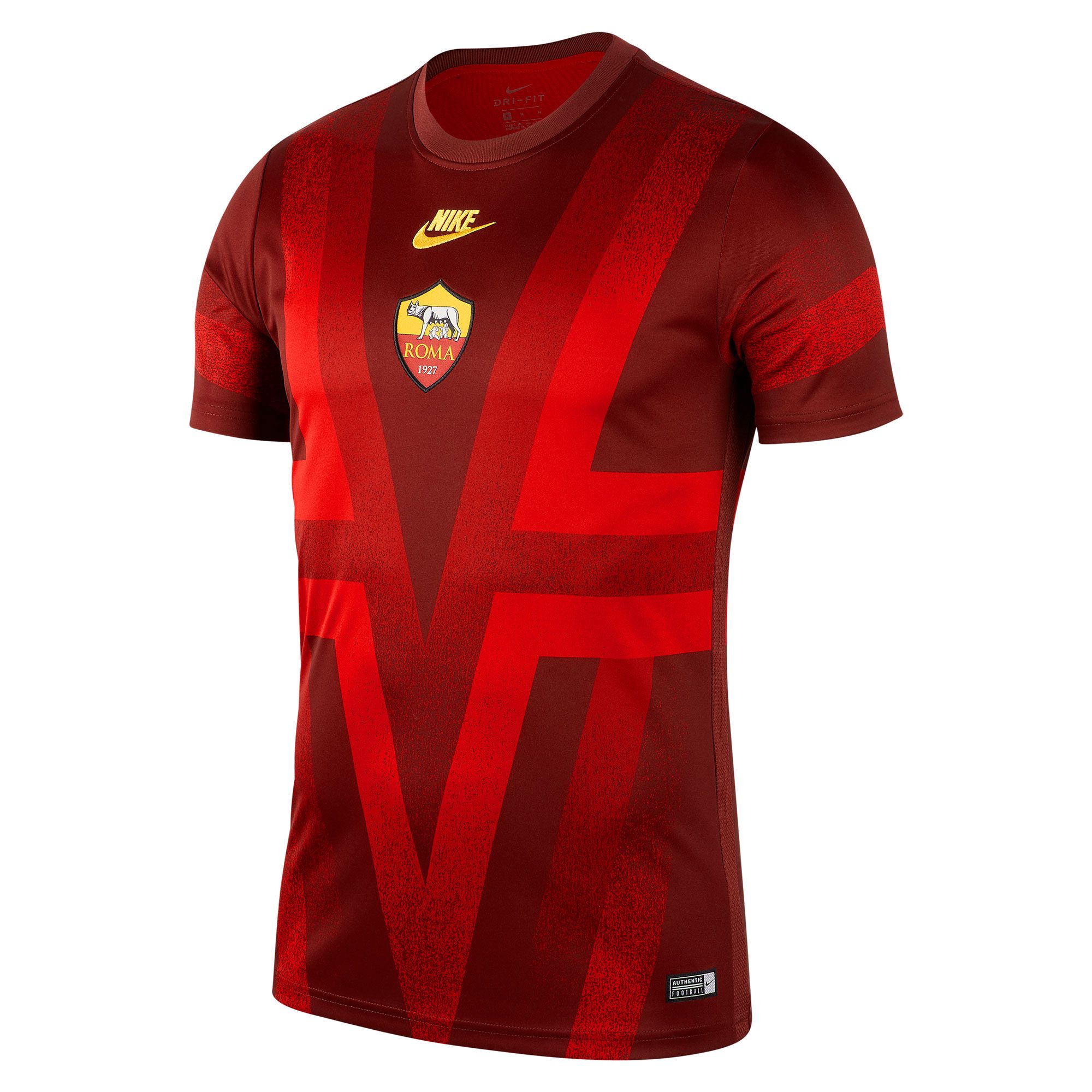 Camiseta de Pre-Match AS Roma 2019/2020 Dri-FIT Rojo - Fútbol Factory