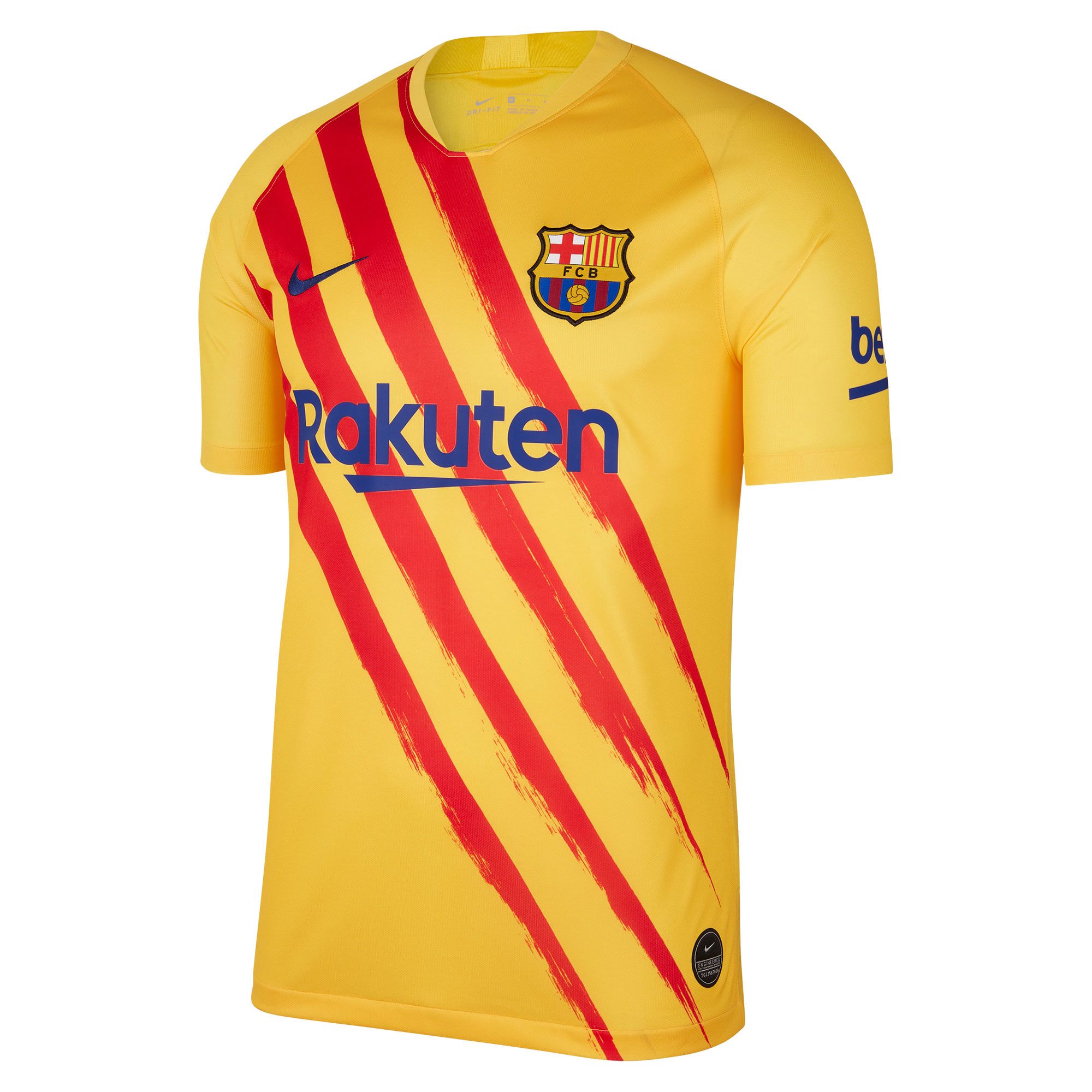 Playera barcelona amarilla on sale