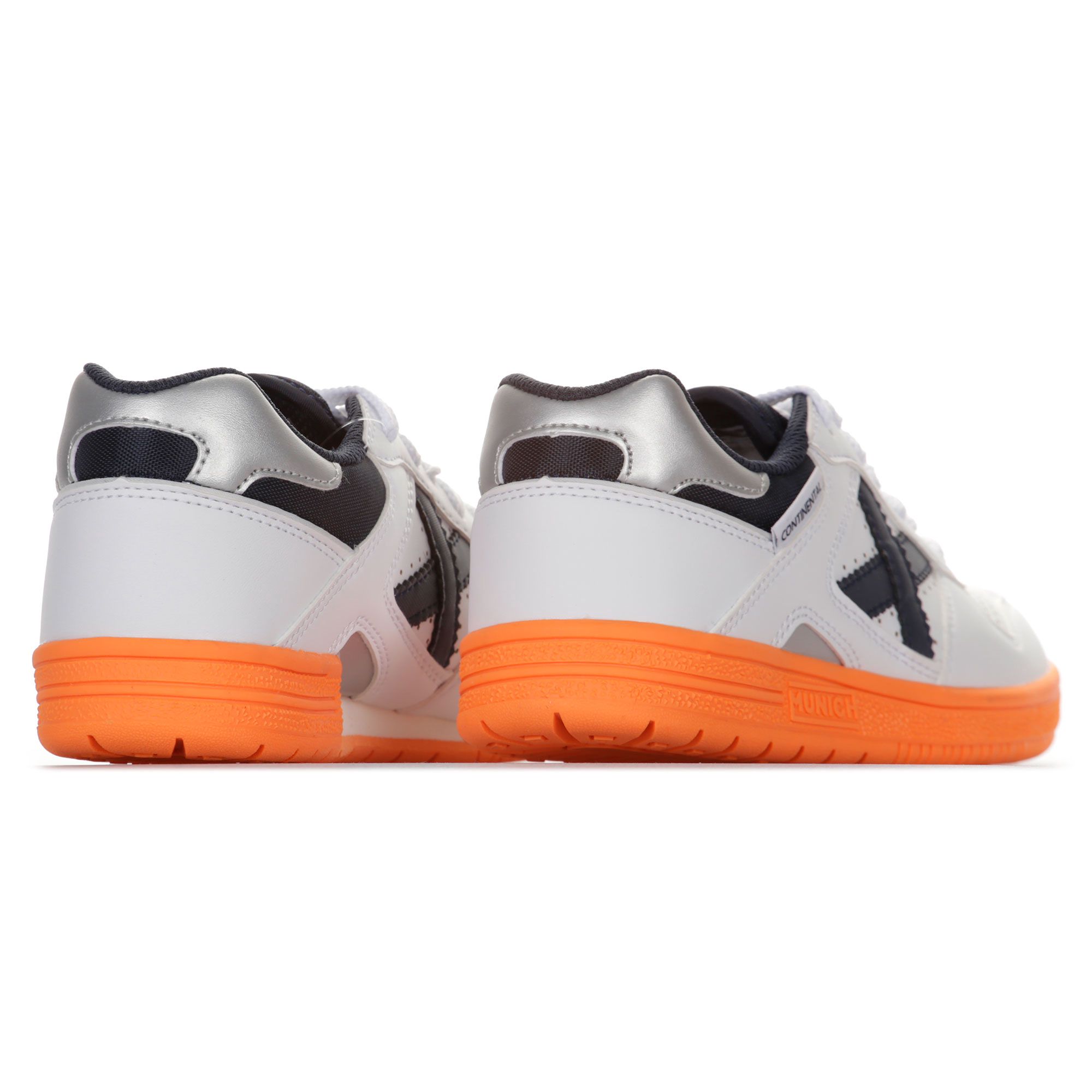 Zapatillas de Fútbol Sala Continental V2 Junior Blanco Naranja - Fútbol Factory