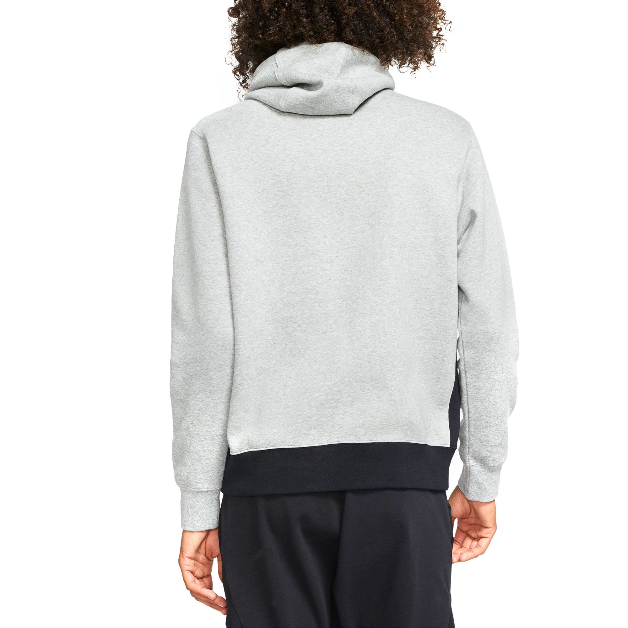 Sudadera con Capucha NSW Club Fleece 1/2 Gris - Fútbol Factory