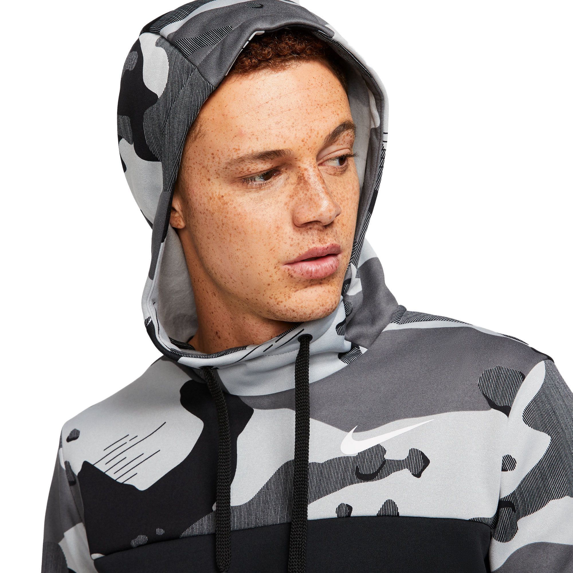 Sudadera con Capucha de Training Nike Therma Negro