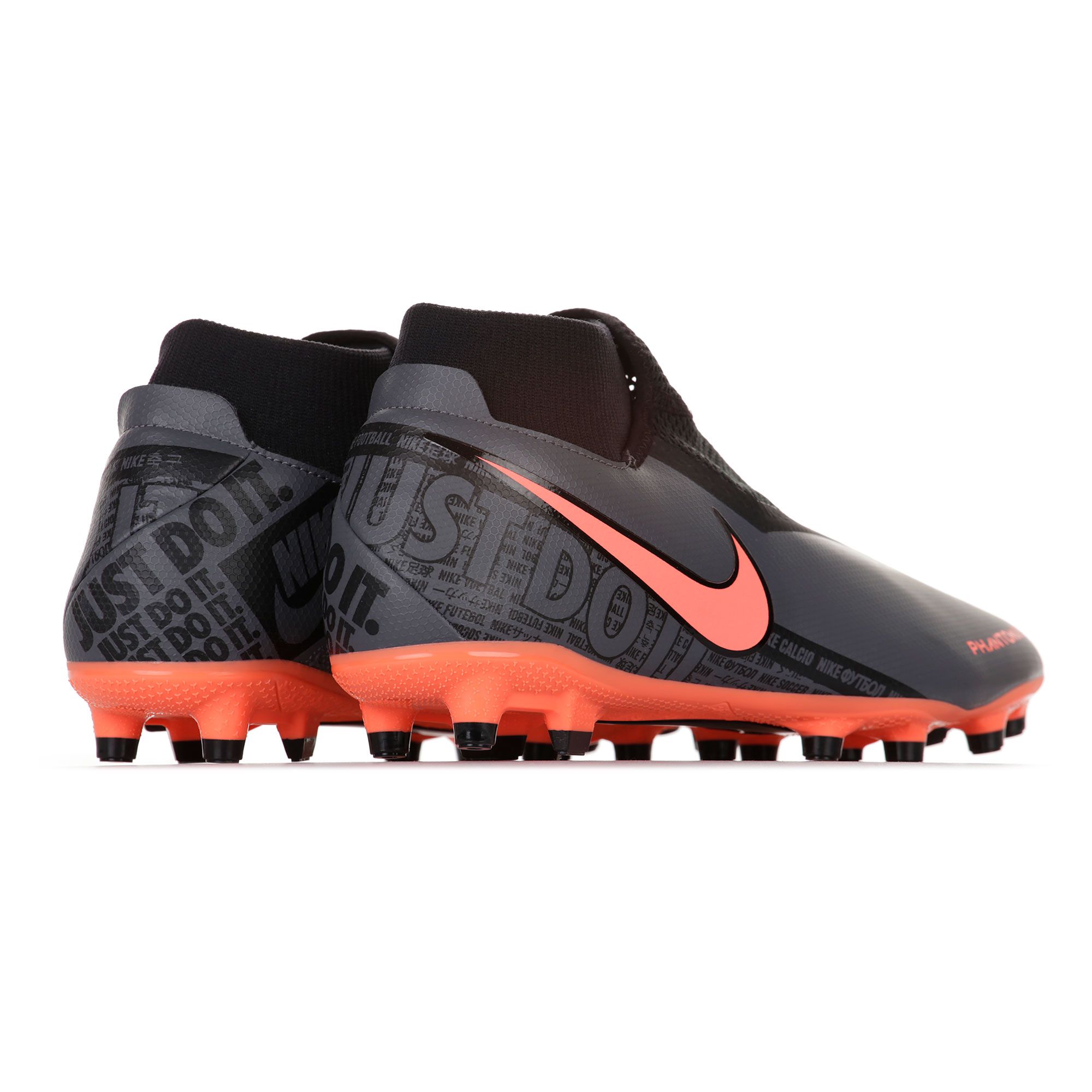 Botas de Fútbol Phantom Vision Academy DF FG/MG Negro Naranja - Fútbol Factory