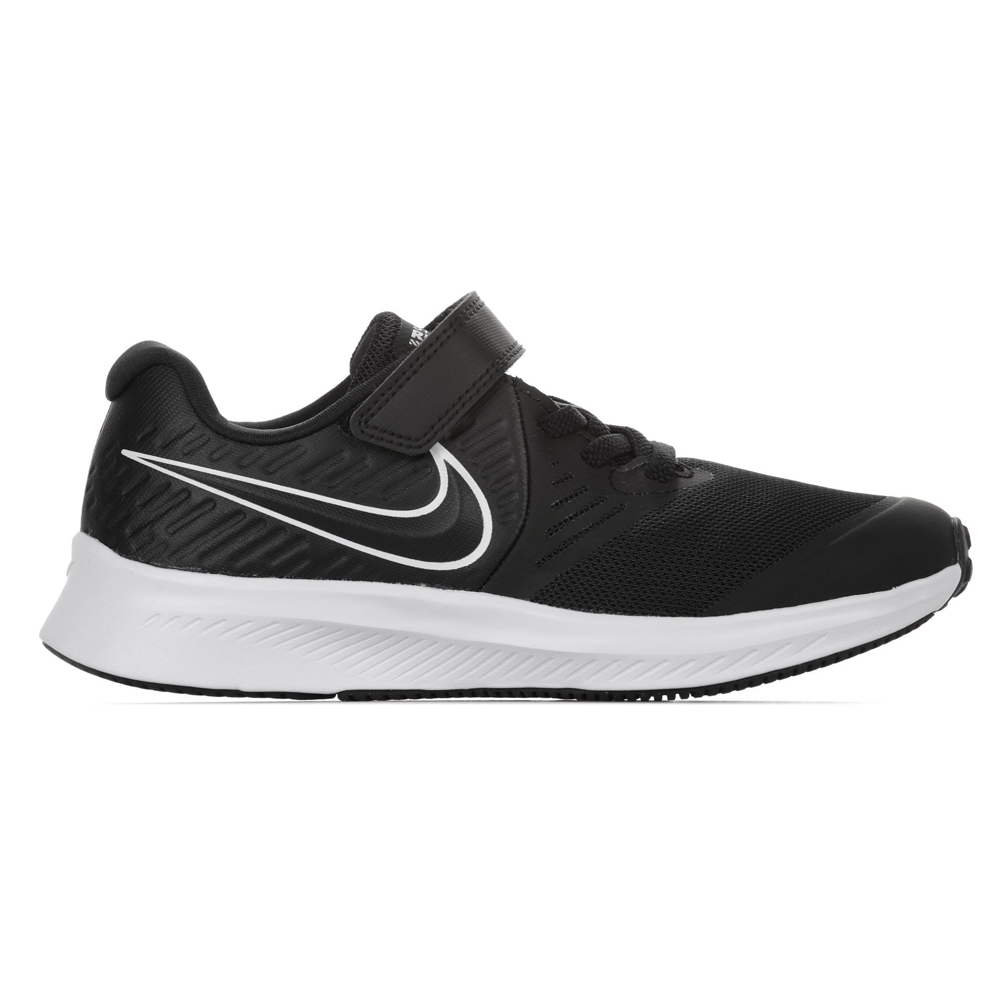Zapatillas Star Runner 2 Velcro Junior Negro - Fútbol Factory