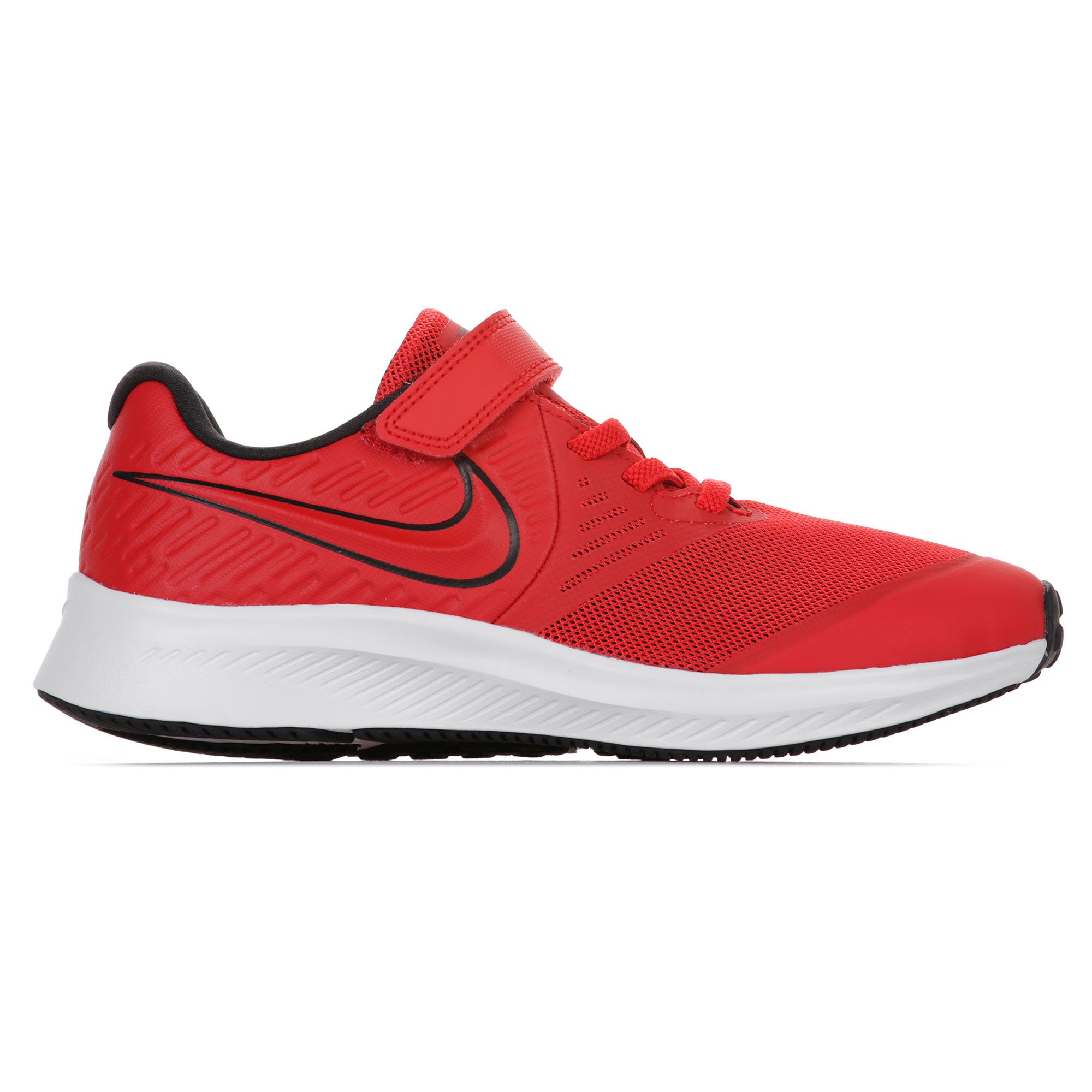 Zapatillas Star Runner 2 Velcro Junior Rojo - Fútbol Factory