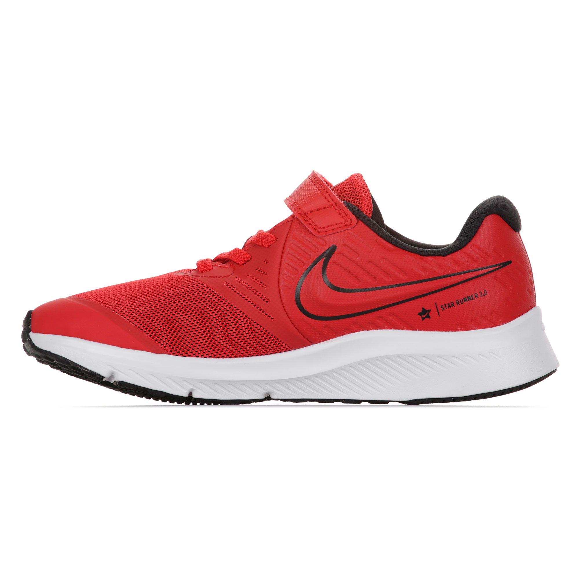 Zapatillas Star Runner 2 Velcro Junior Rojo - Fútbol Factory