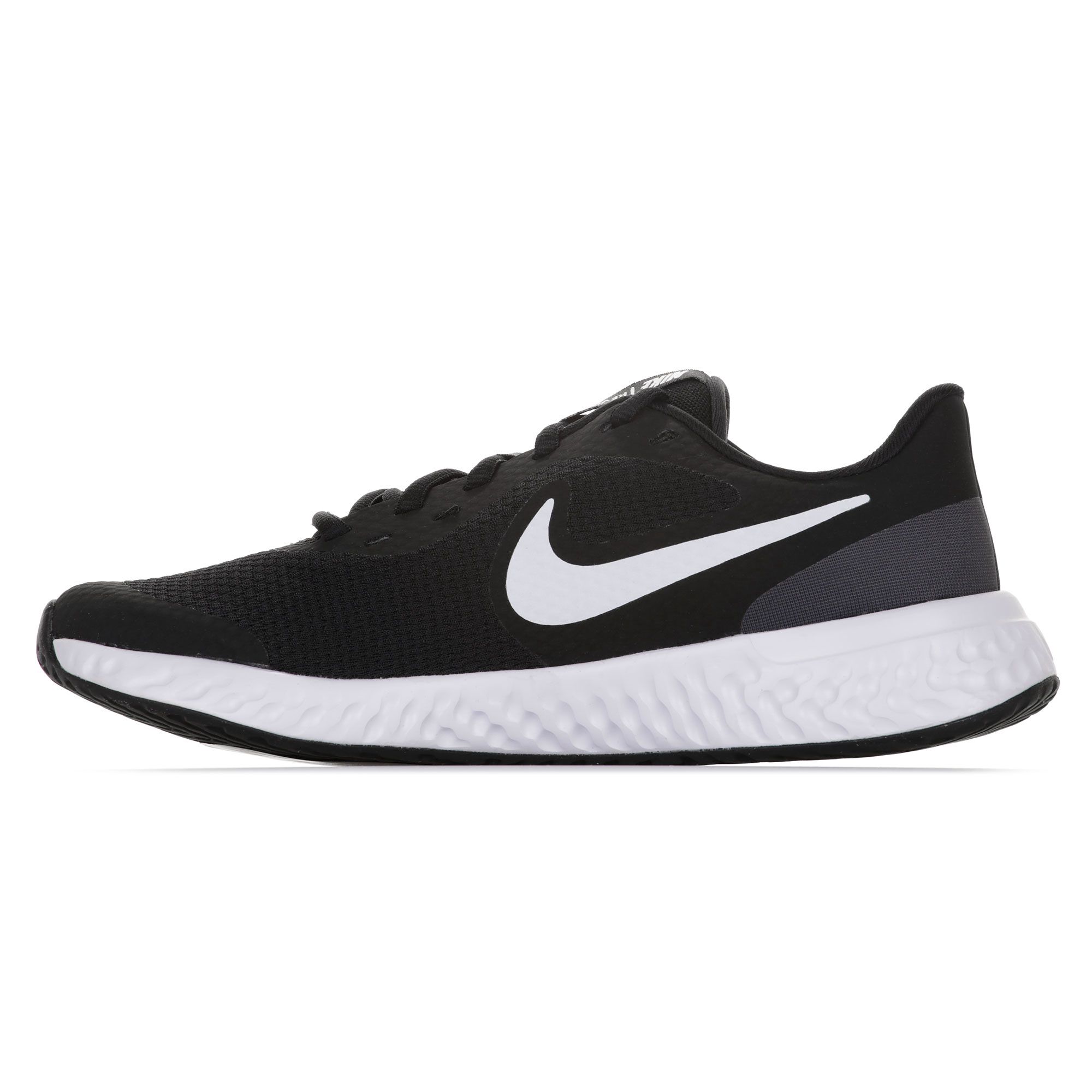 Zapatillas de Running Revolution 5 Junior Negro - Fútbol Factory