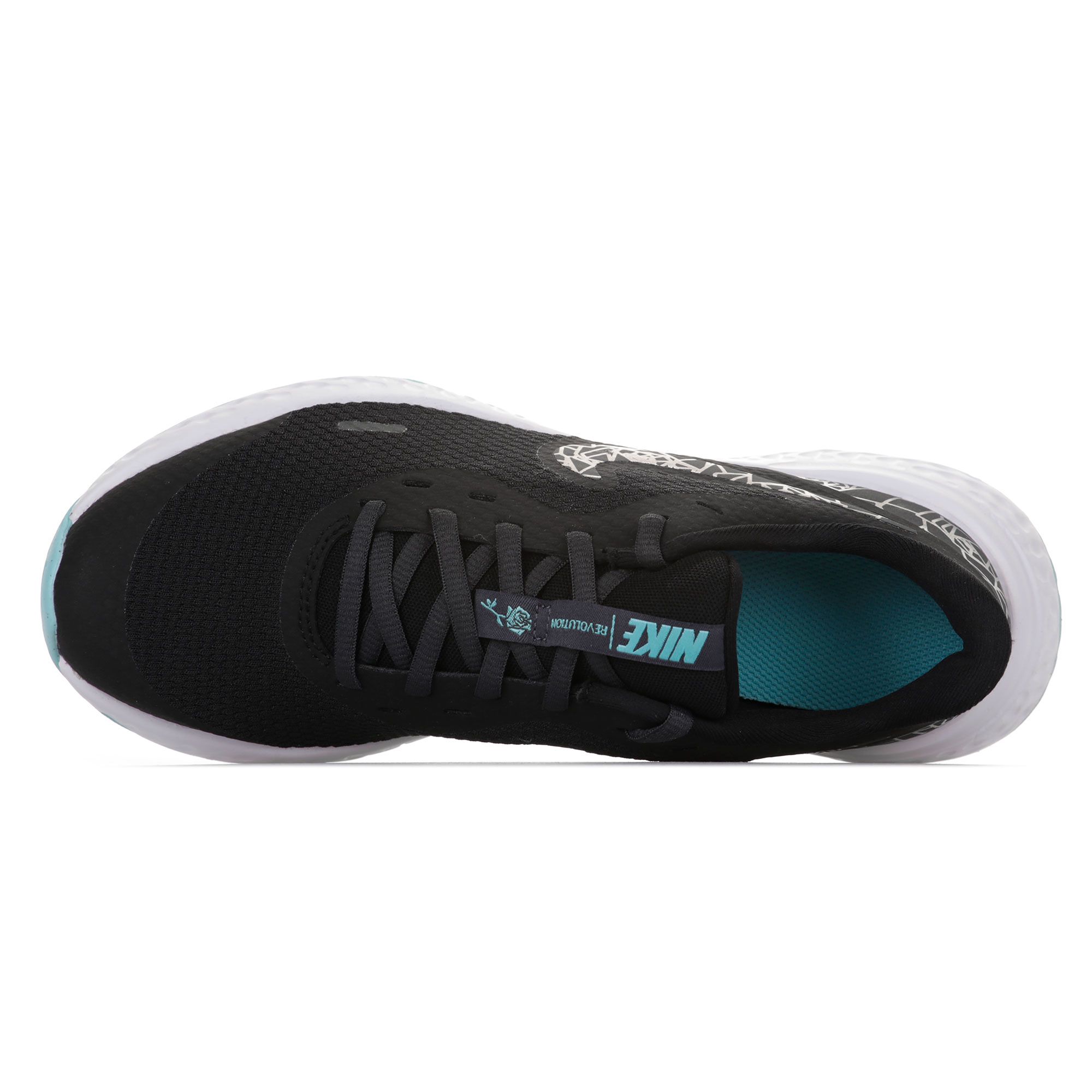 Zapatillas de Running Revolution 5 Rebel Velcro Infantil Negro - Fútbol Factory