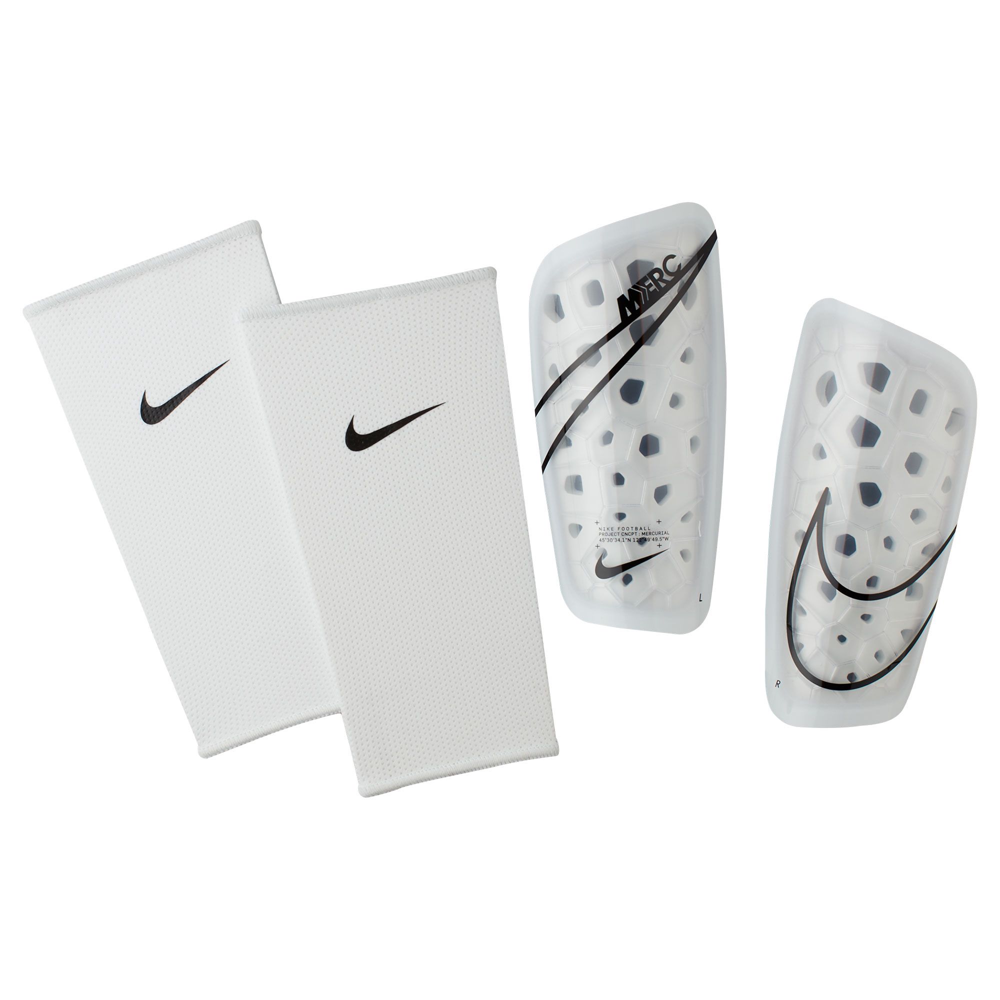 Espinilleras Mercurial Lite Nuovo White Blanco - Fútbol Factory
