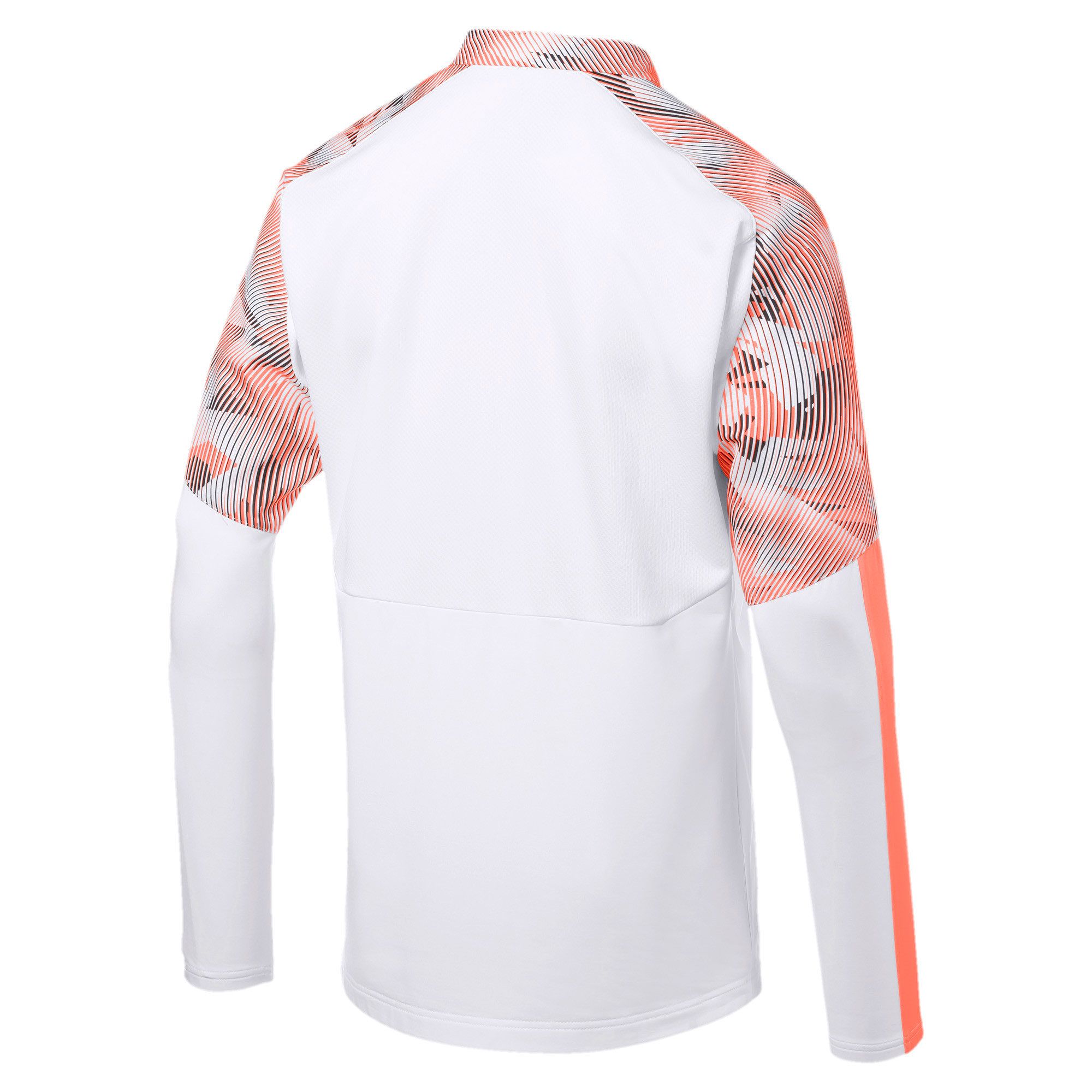 Sudadera 1/4 de Training Valencia CF 2019/2020 Blanco Naranja - Fútbol Factory