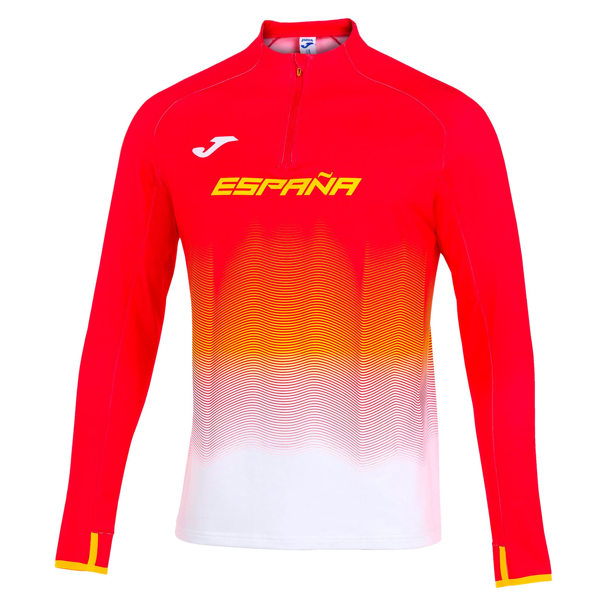 Sudadera 1/4 de Running RFEA Rojo - Fútbol Factory