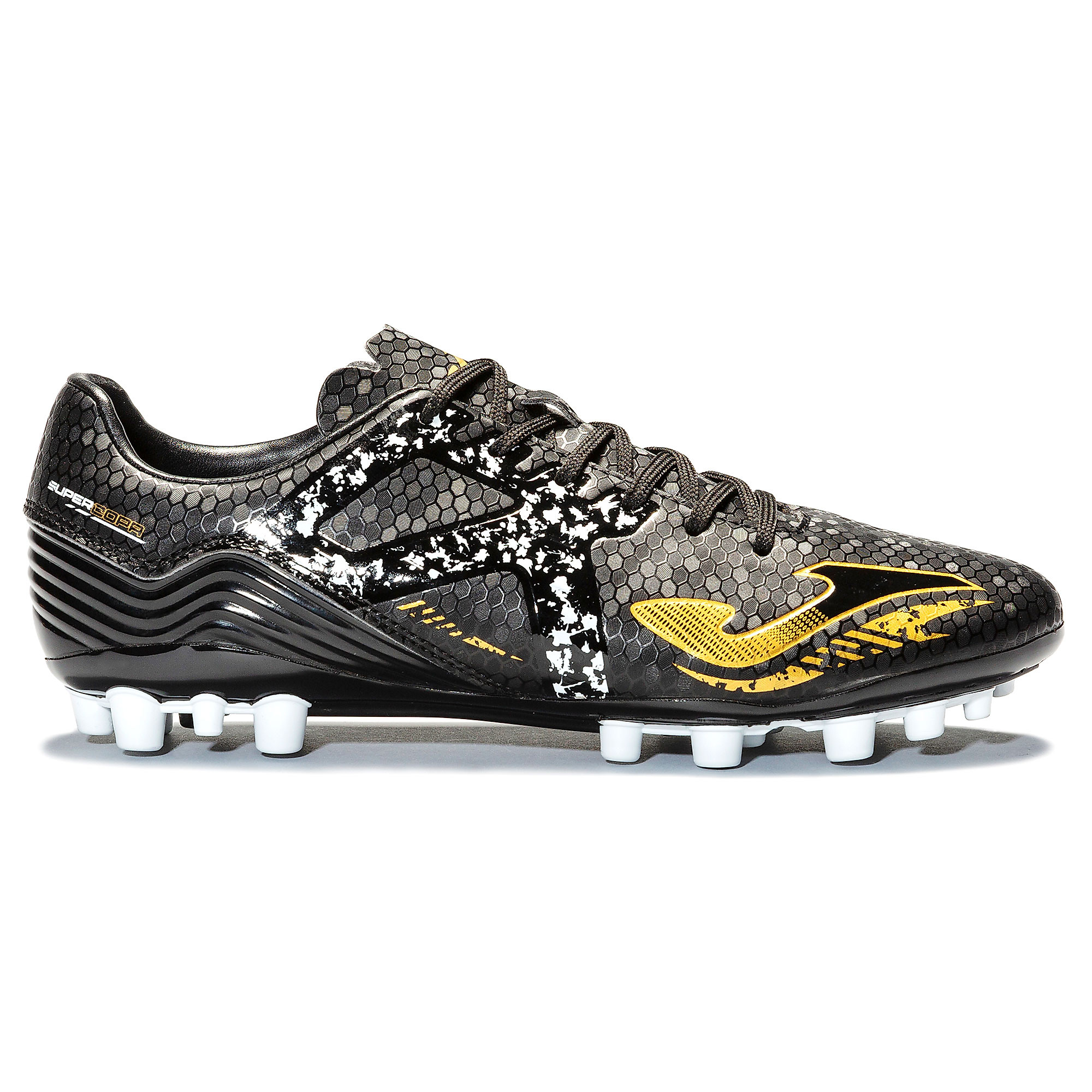 Botas de Fútbol Super Copa AG Negro Dorado - Fútbol Factory