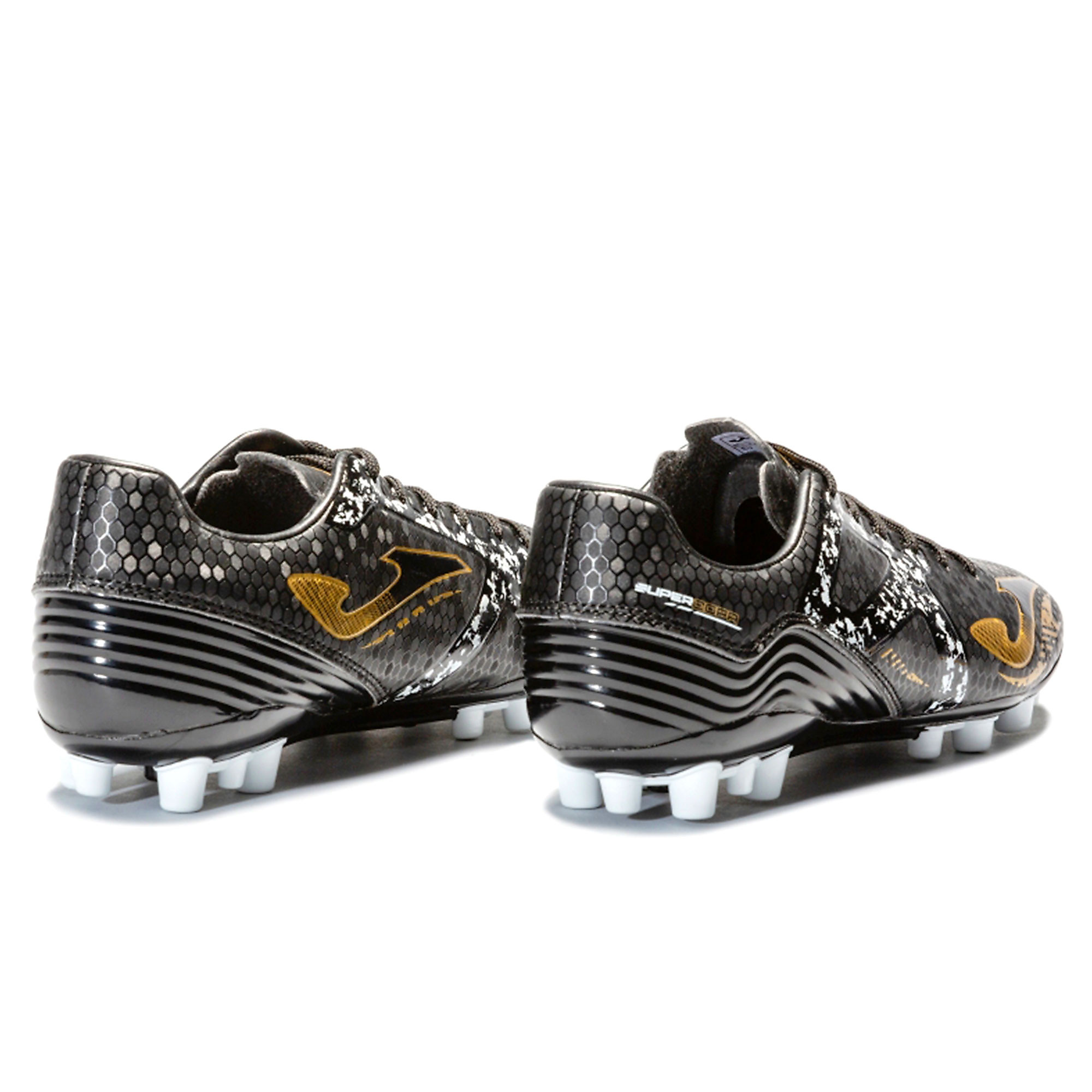 Botas de Fútbol Super Copa AG Negro Dorado - Fútbol Factory