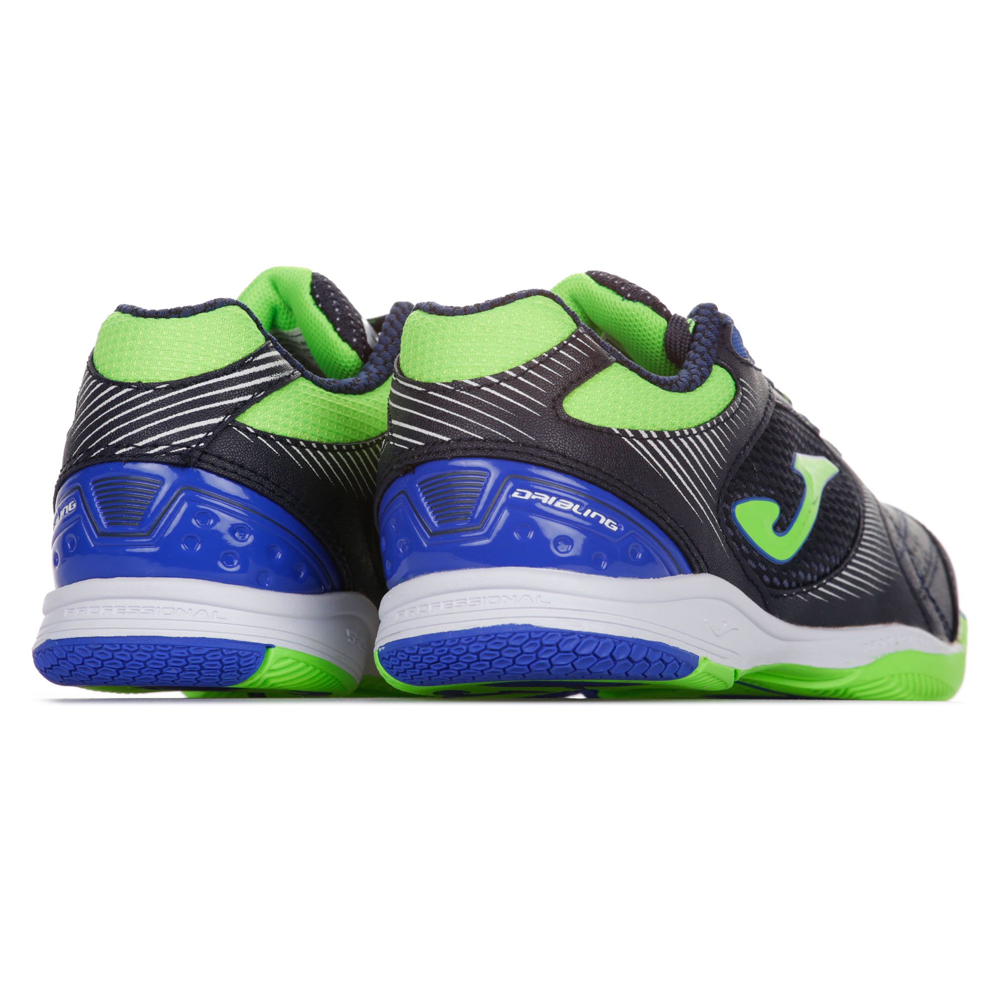 Zapatillas de Fútbol Sala Dribling IN Junior Marino Verde - Fútbol Factory
