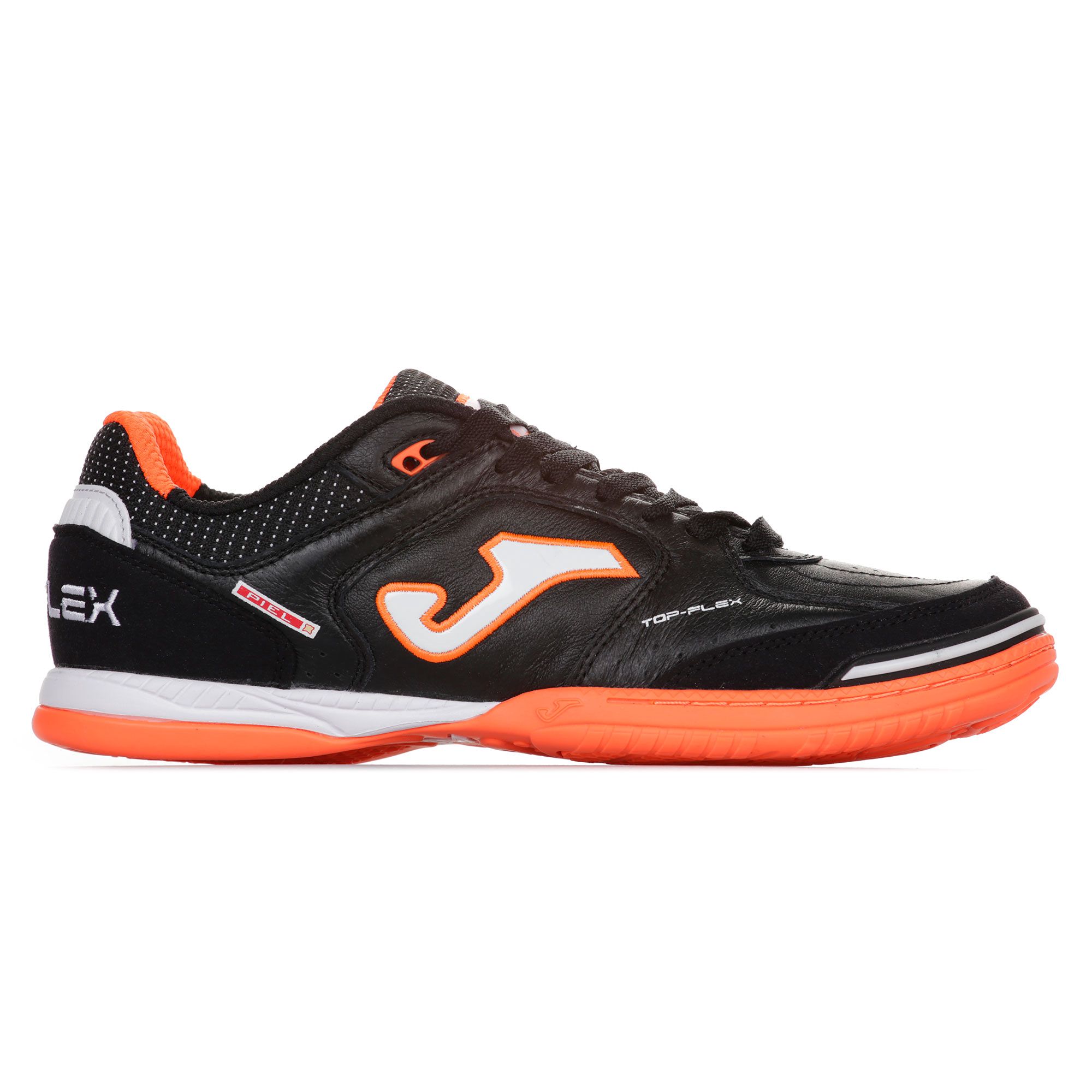 Zapatillas de Fútbol Sala Top Flex IN Negro Naranja - Fútbol Factory