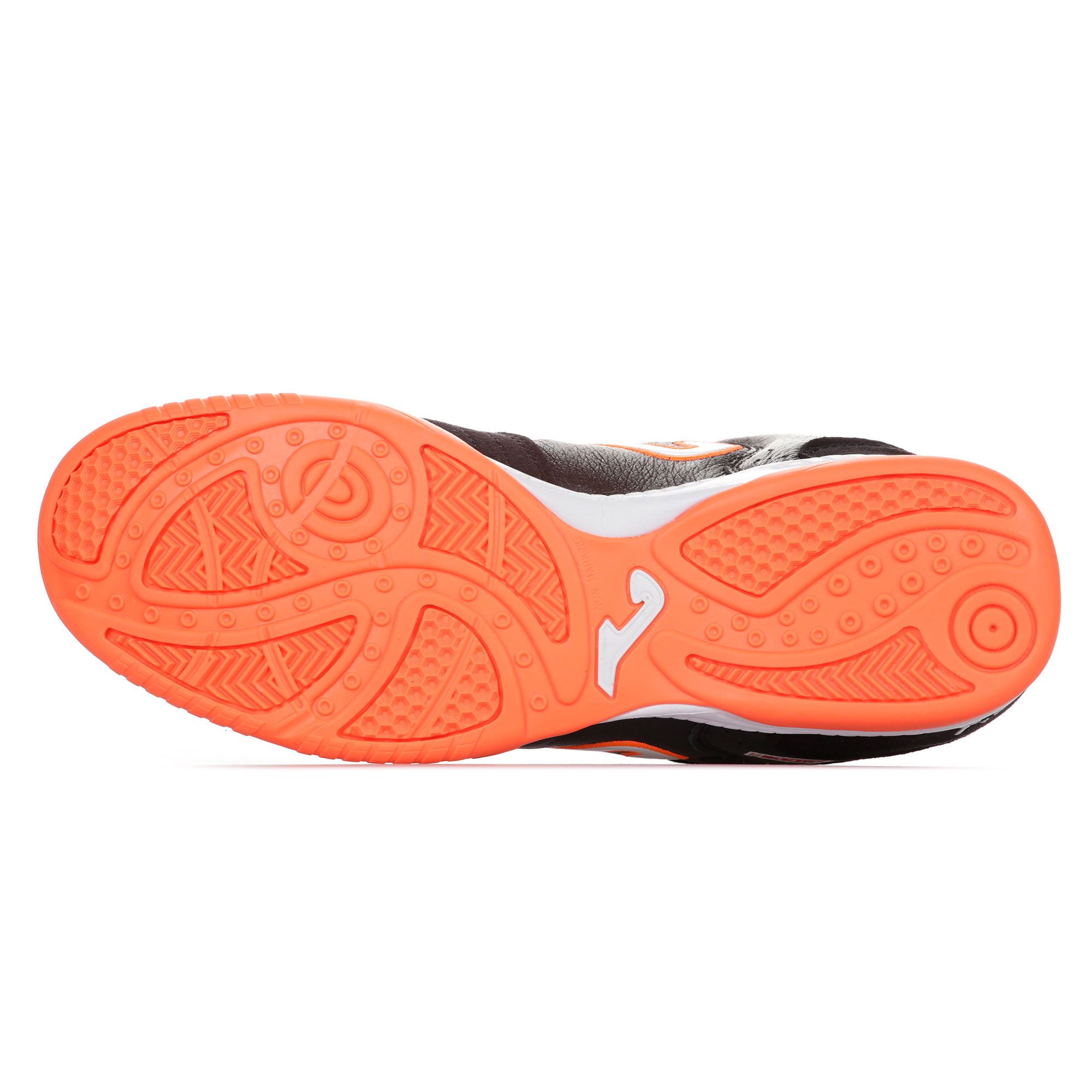 Zapatillas de Fútbol Sala Top Flex IN Negro Naranja - Fútbol Factory
