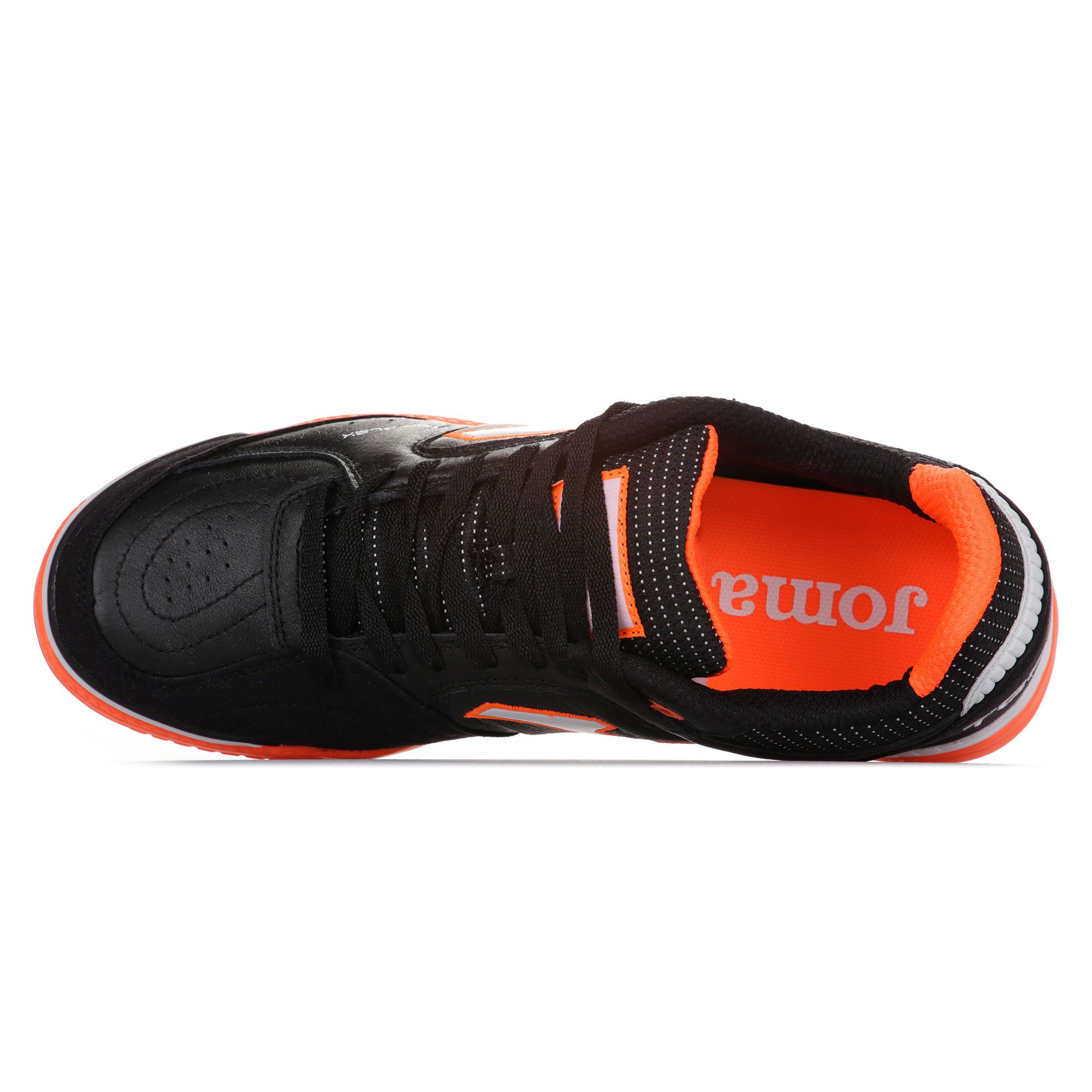 Zapatillas de Fútbol Sala Top Flex IN Negro Naranja - Fútbol Factory