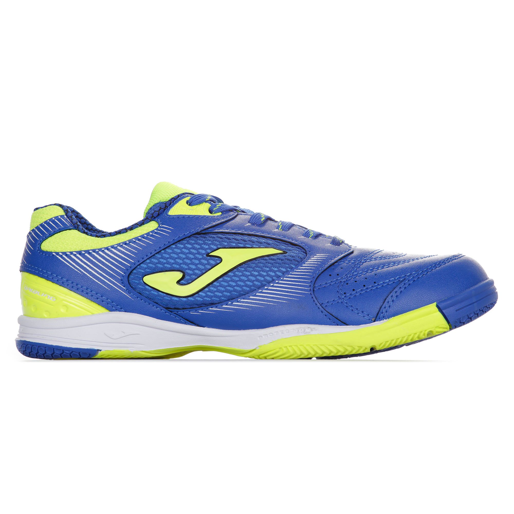 Zapatillas de Fútbol Sala Dribling IN Junior Azul Amarillo - Fútbol Factory