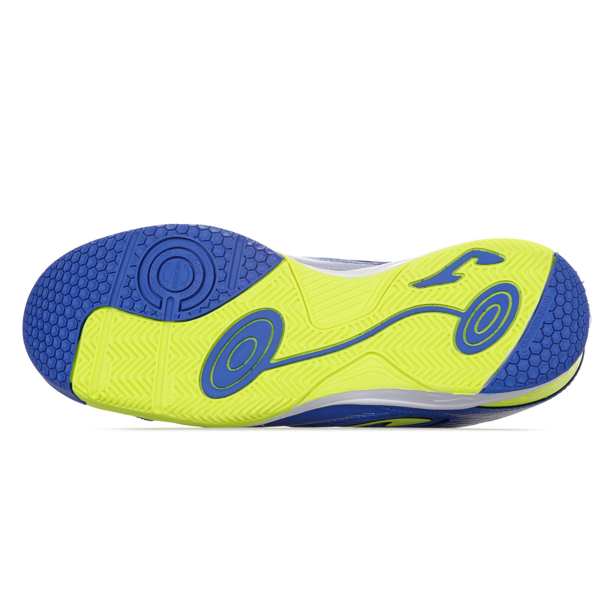 Zapatillas de Fútbol Sala Dribling IN Junior Azul Amarillo - Fútbol Factory