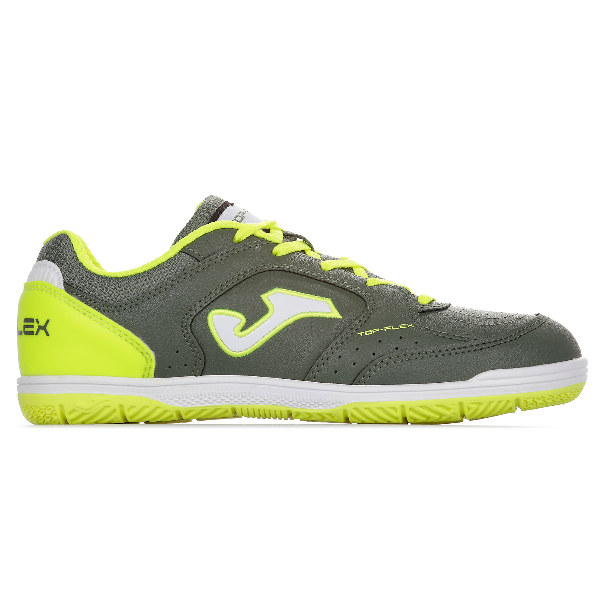 Zapatillas de Fútbol Sala Top Flex IN Junior Verde Flúor - Fútbol Factory