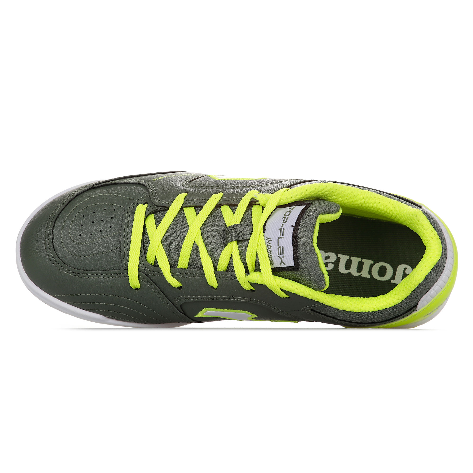 Zapatillas de Fútbol Sala Top Flex IN Junior Verde Flúor - Fútbol Factory