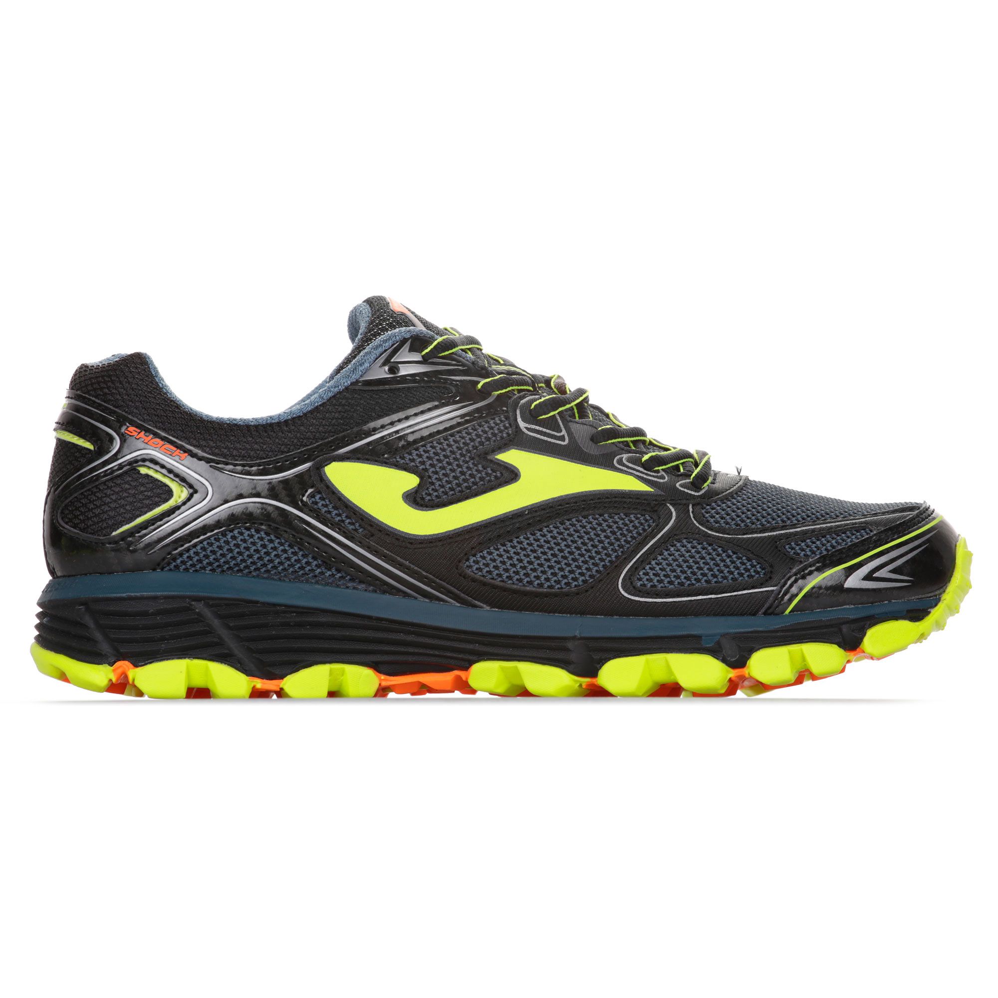 Zapatillas de Running Trail Shock Verde Amarillo - Fútbol Factory