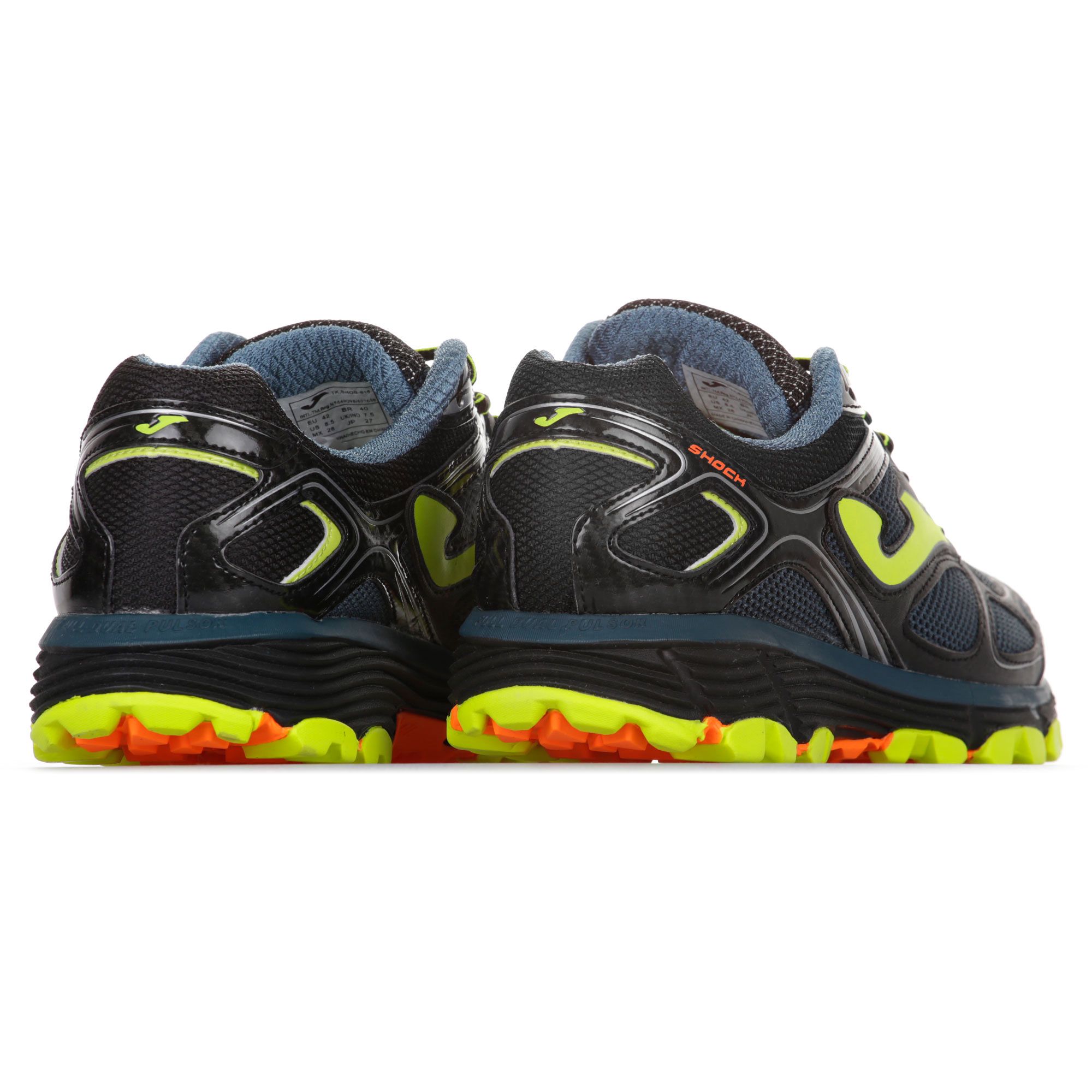 Zapatillas de Running Trail Shock Verde Amarillo - Fútbol Factory