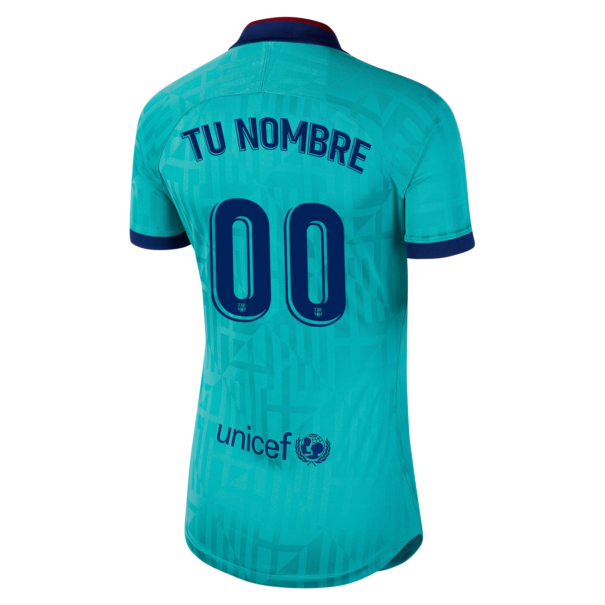 Camiseta 3 FC Barcelona 2019 2020 Mujer Verde Personalizado