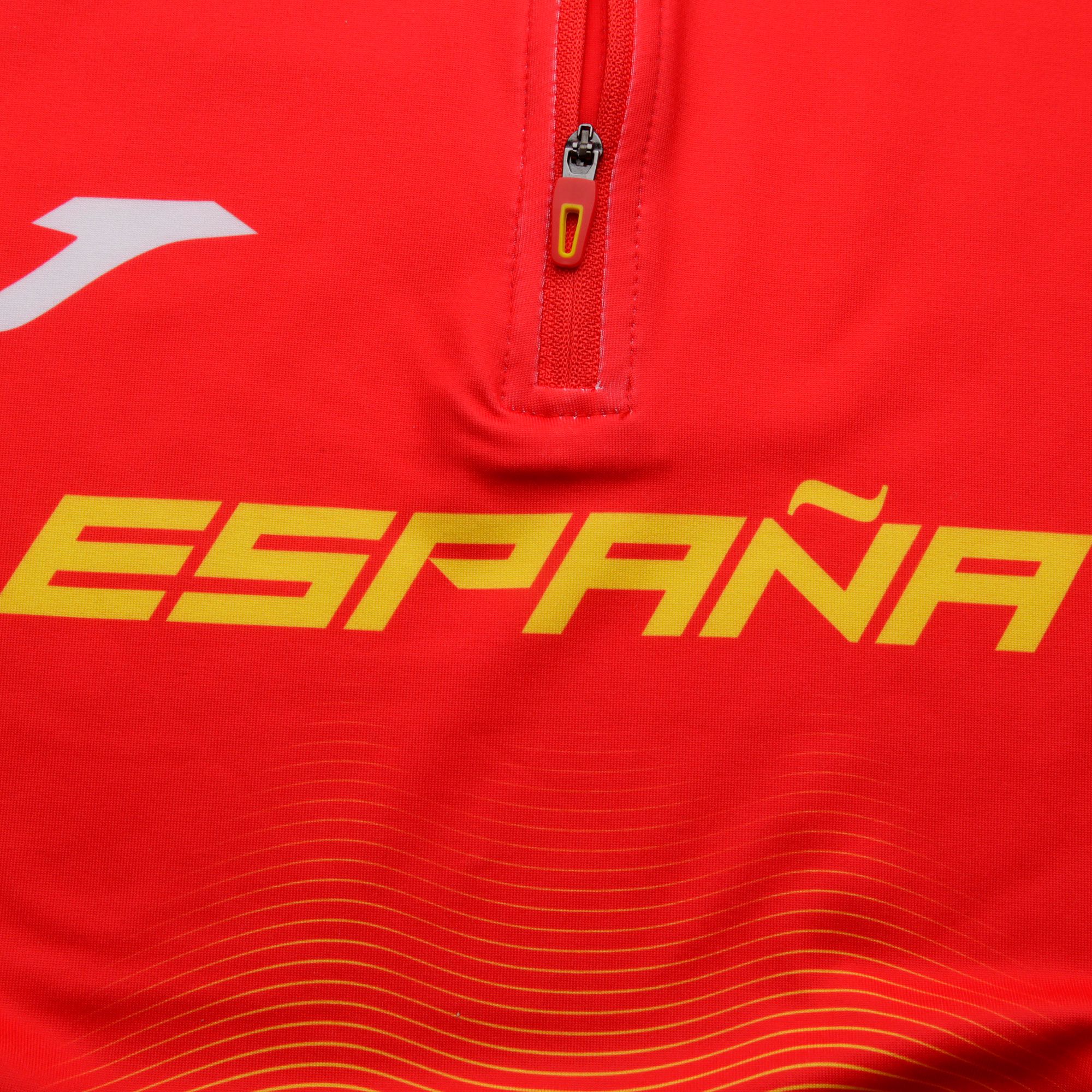 Sudadera 1/4 de Running RFEA Mujer Rojo - Fútbol Factory