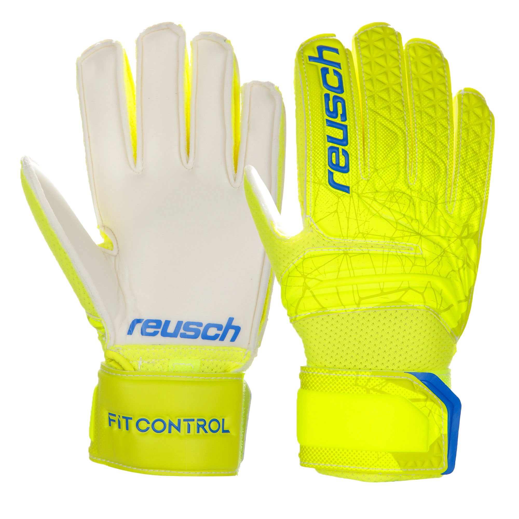 Guantes Fit Control SD Junior Amarillo Flúor - Fútbol Factory