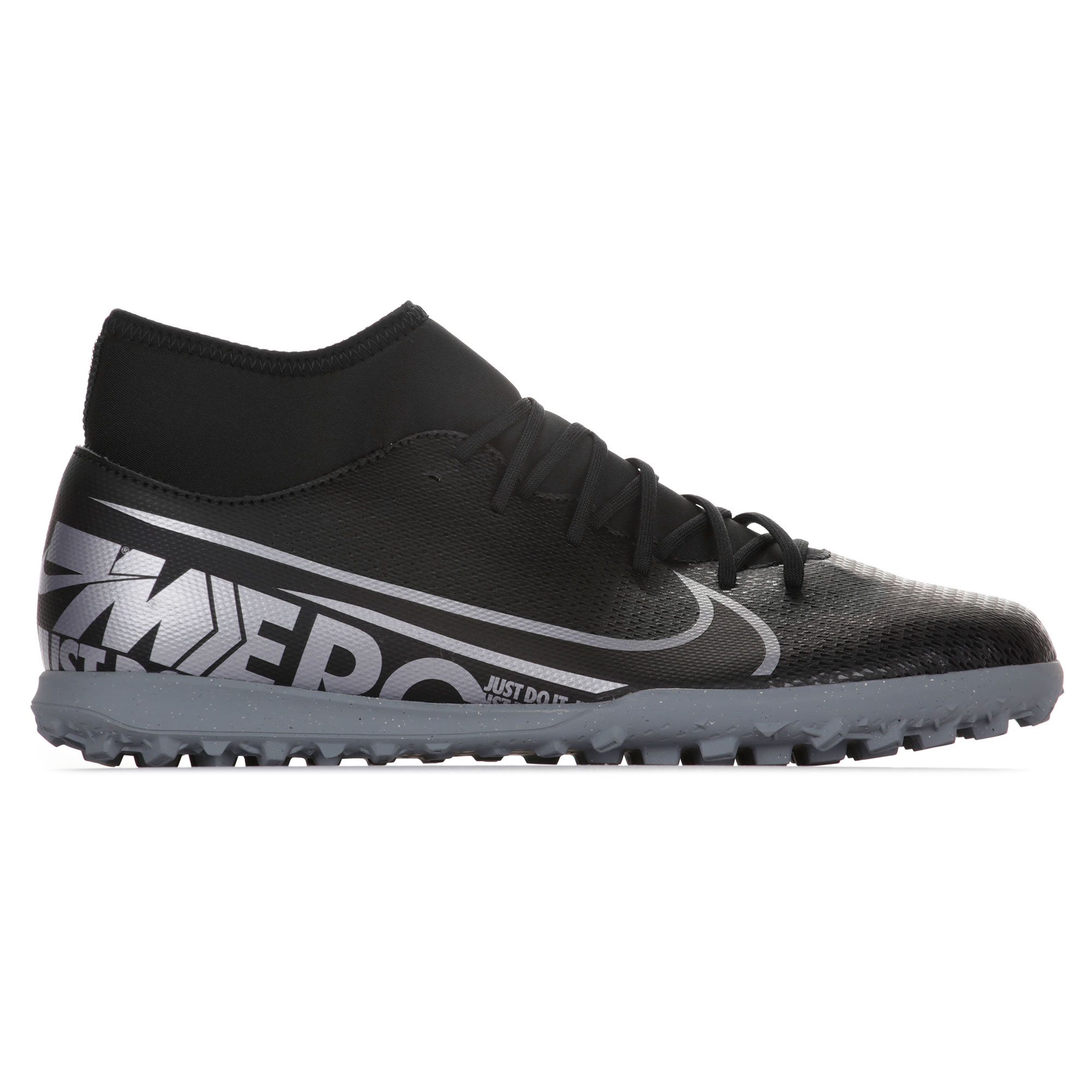 Botas de Fútbol Mercurial Superfly 7 Club Multitaco Negro Plata - Fútbol Factory