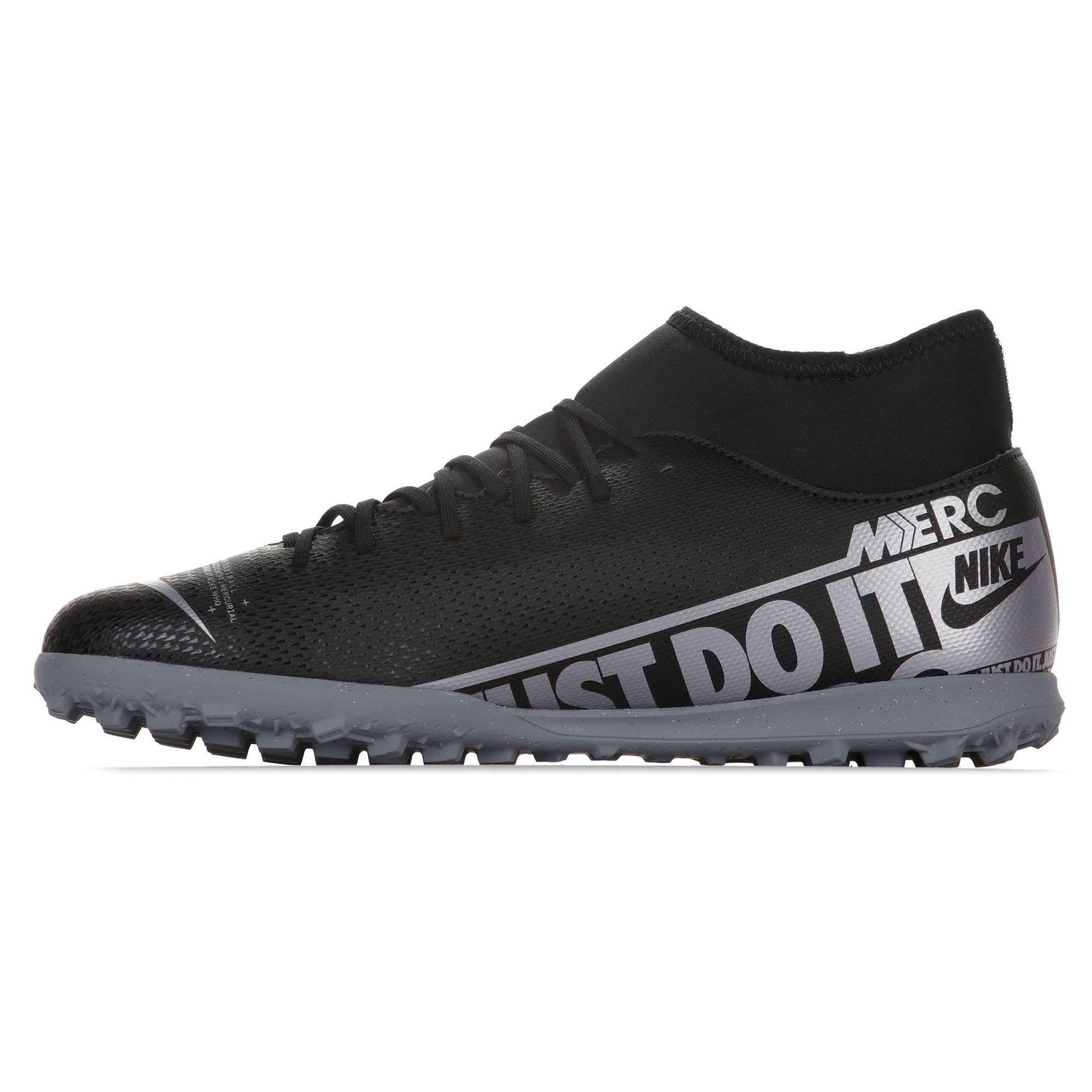 Botas de Fútbol Mercurial Superfly 7 Club Multitaco Negro Plata - Fútbol Factory