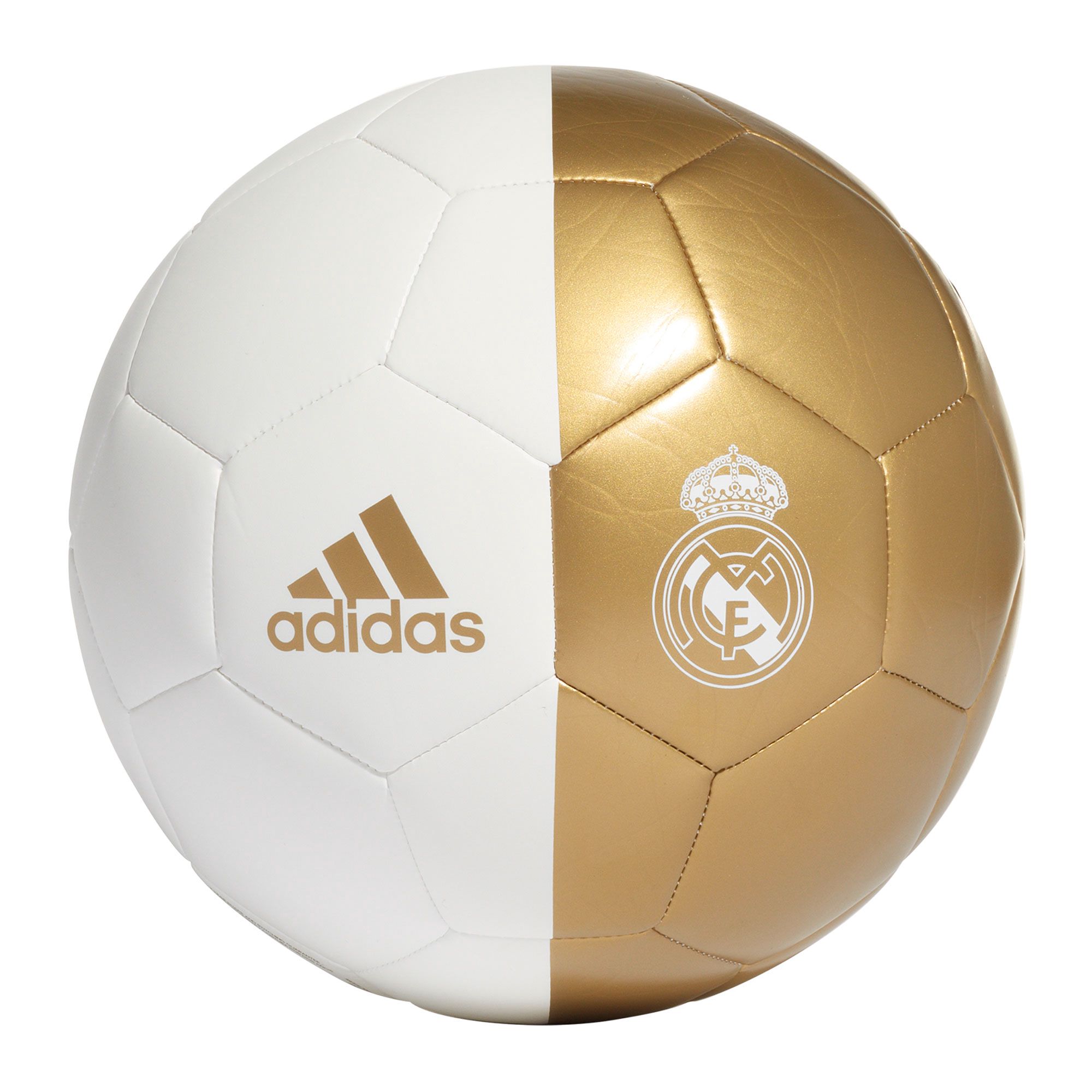 Balón de Fútbol 11 Real Madrid 2019/2020 Capitano Blanco Dorado - Fútbol Factory