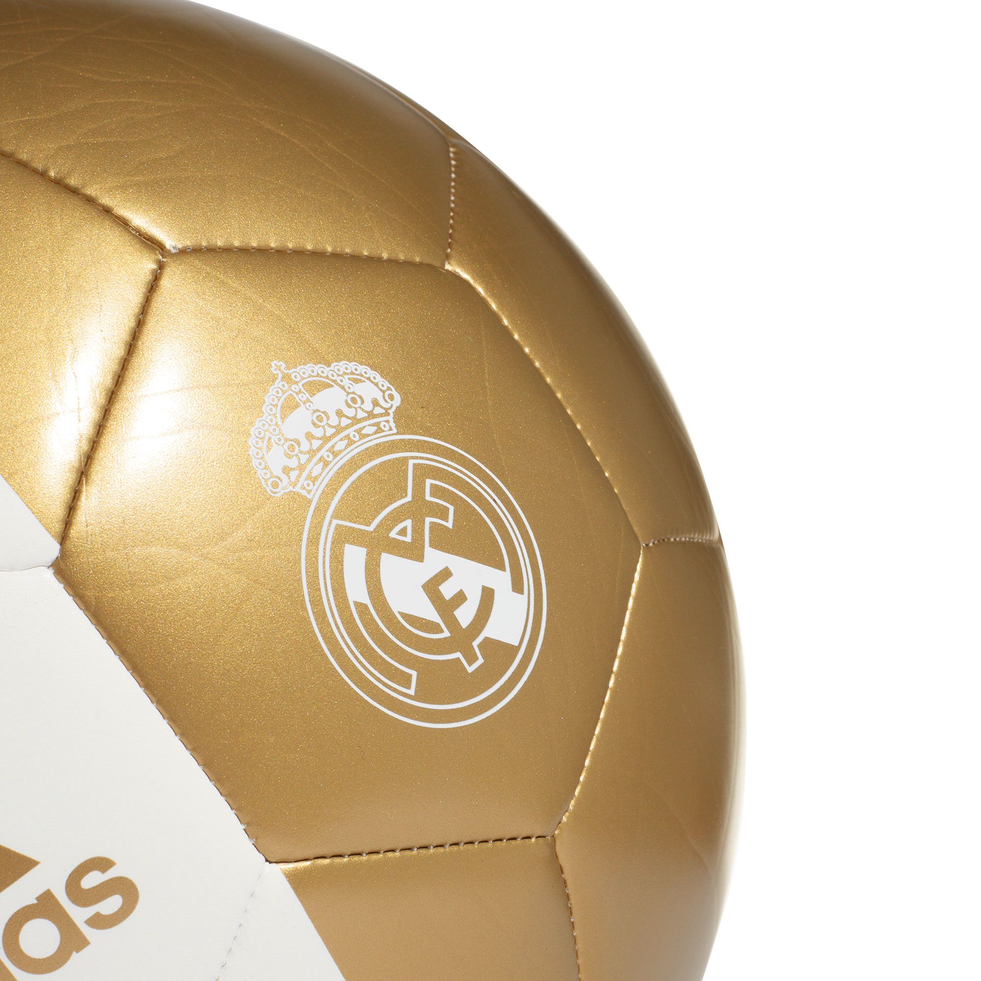 Balón de Fútbol 11 Real Madrid 2019/2020 Capitano Blanco Dorado - Fútbol Factory