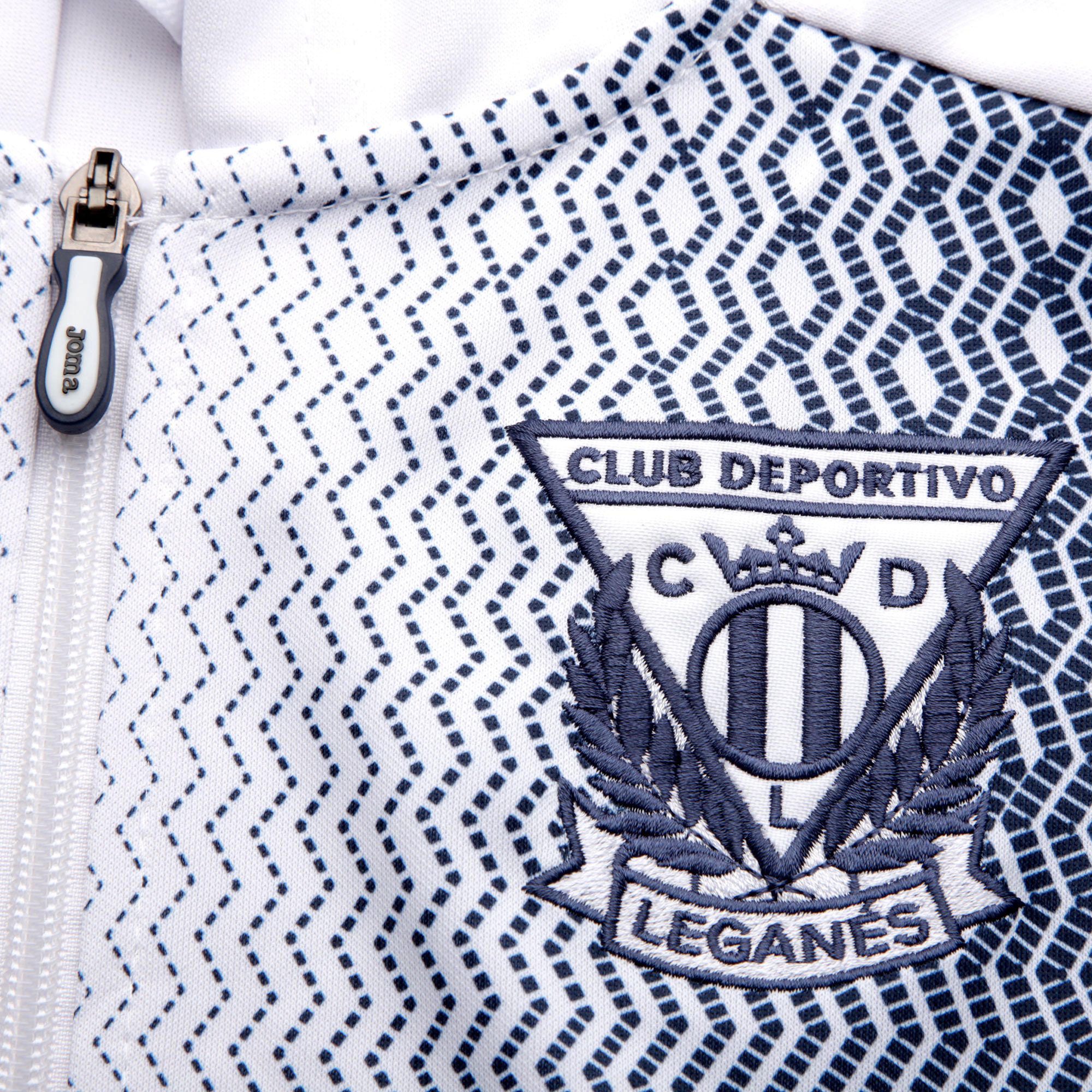 Chaqueta de Paseo CD Leganés 2019/2020 Blanco Azul - Fútbol Factory