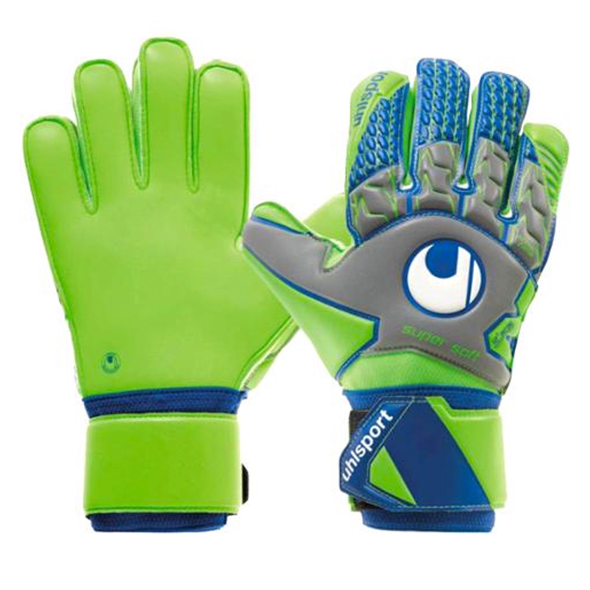 Guantes TensionGreen SuperSoft Verde Azul - Fútbol Factory