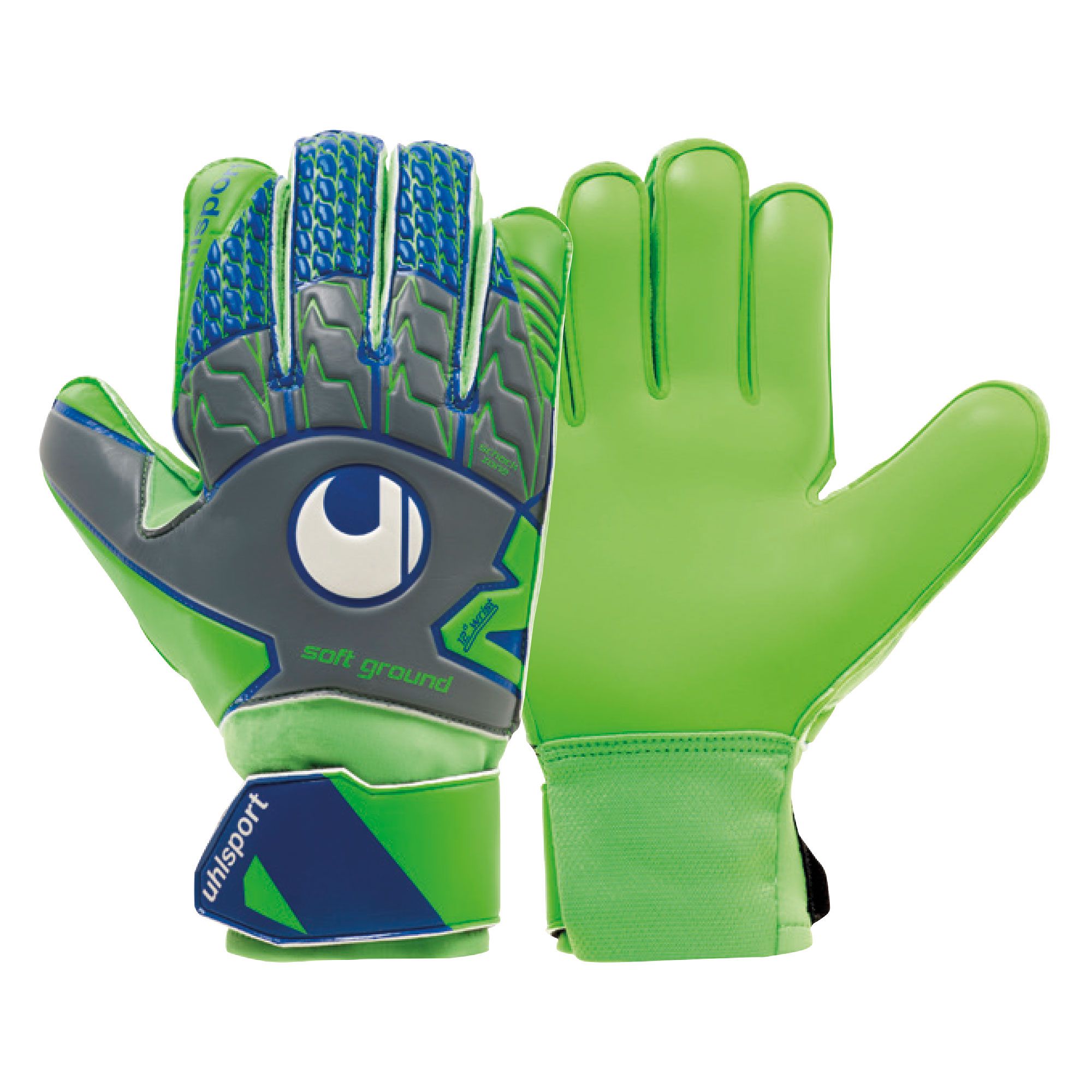 Guantes Soft Pro Gris Verde - Fútbol Factory